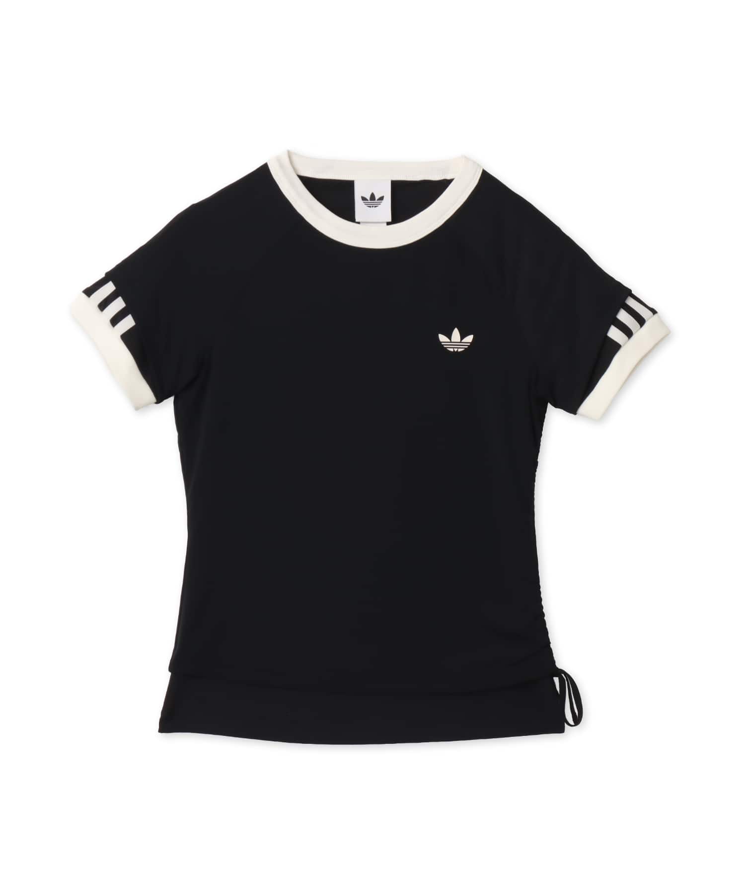 adidas DOUBLE LAYERED CALI T-SHIRT ブラック/ブラックのメイン画像