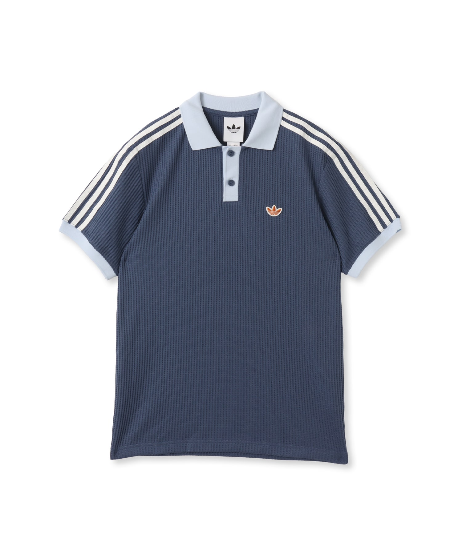 adidas WAFFLE KNIT POLO SHIRT プリラブドインクのメイン画像