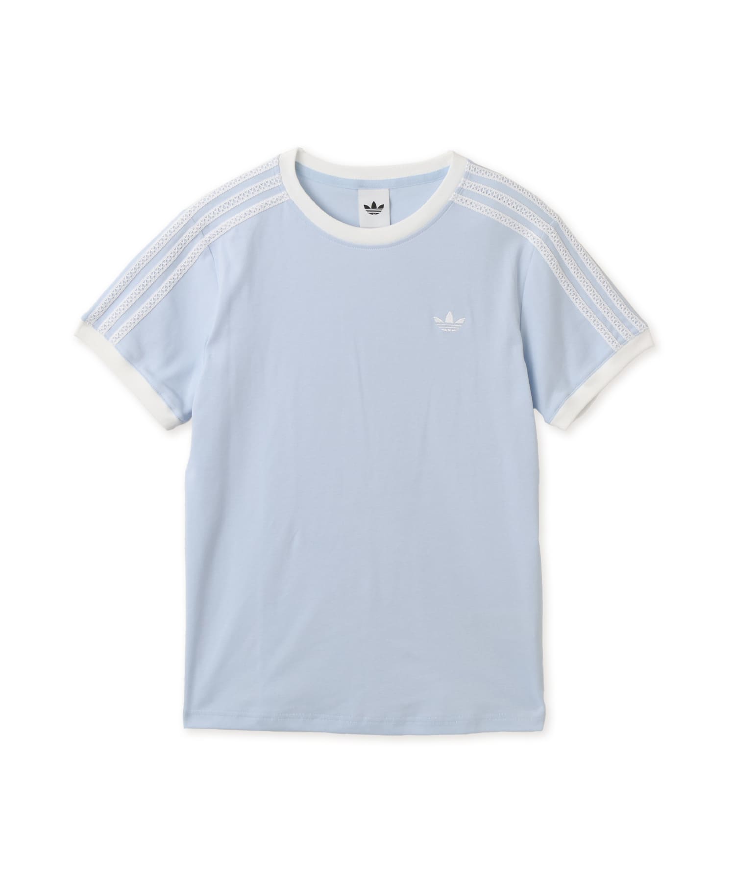 adidas 3 STRIPES TEE クリスタルスカイのメイン画像