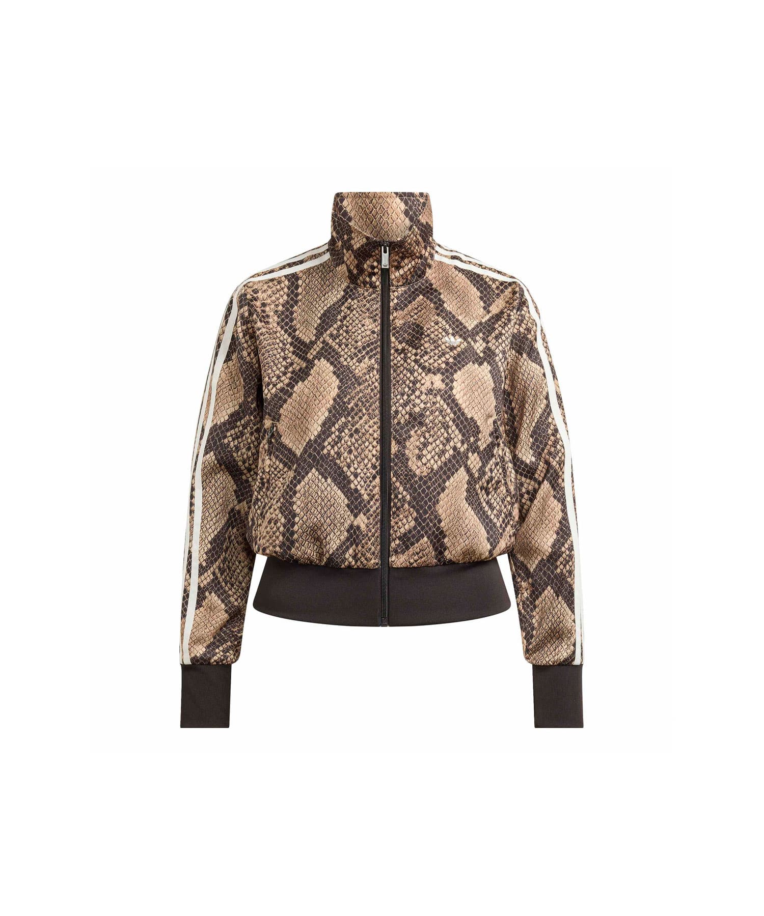 adidas SNAKE PRINT SATIN FIREBIRD TRACK TOP リネン/マジックベージュのメイン画像