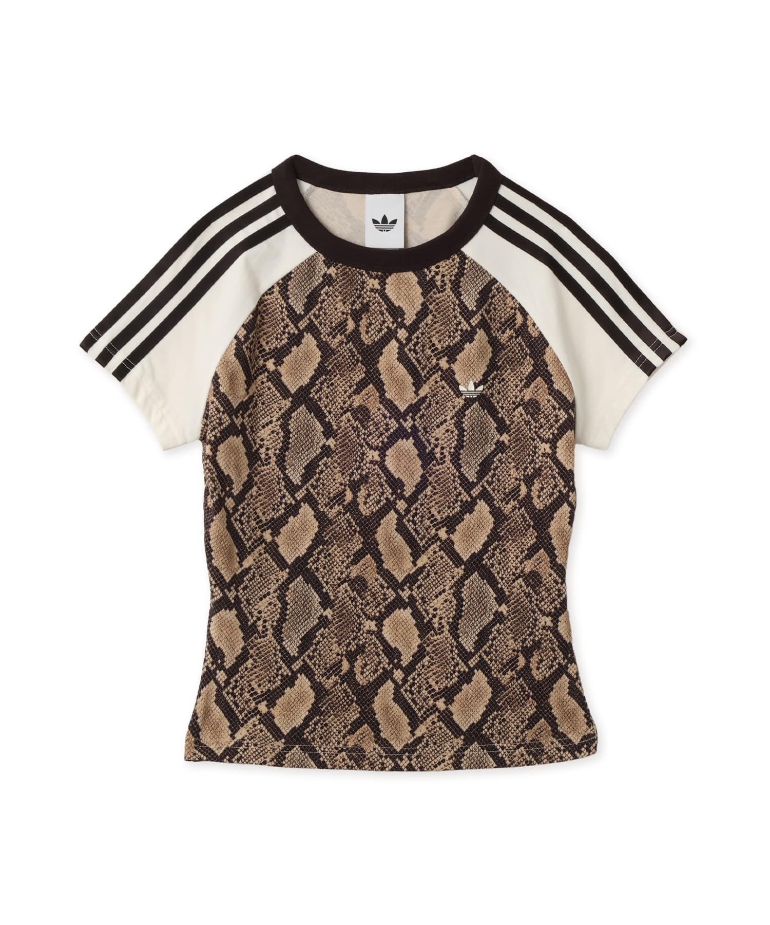 adidas SNAKE PRINT CALI TEE リネン/マジックベージュのメイン画像
