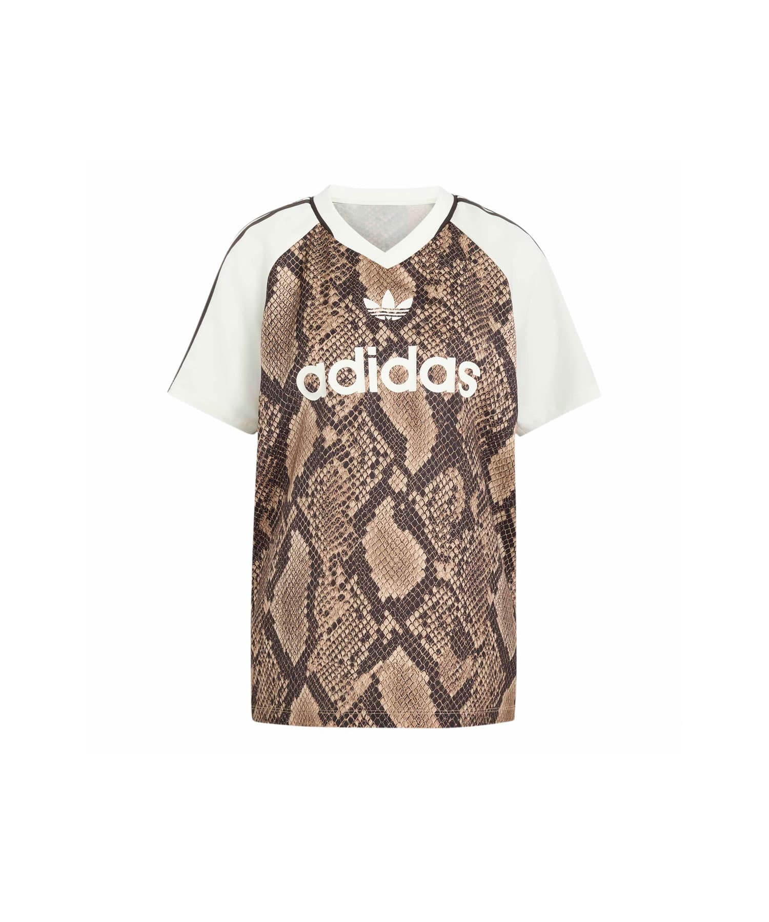 adidas SNAKE PRINT SATIN JERSEY リネン/マジックベージュのメイン画像