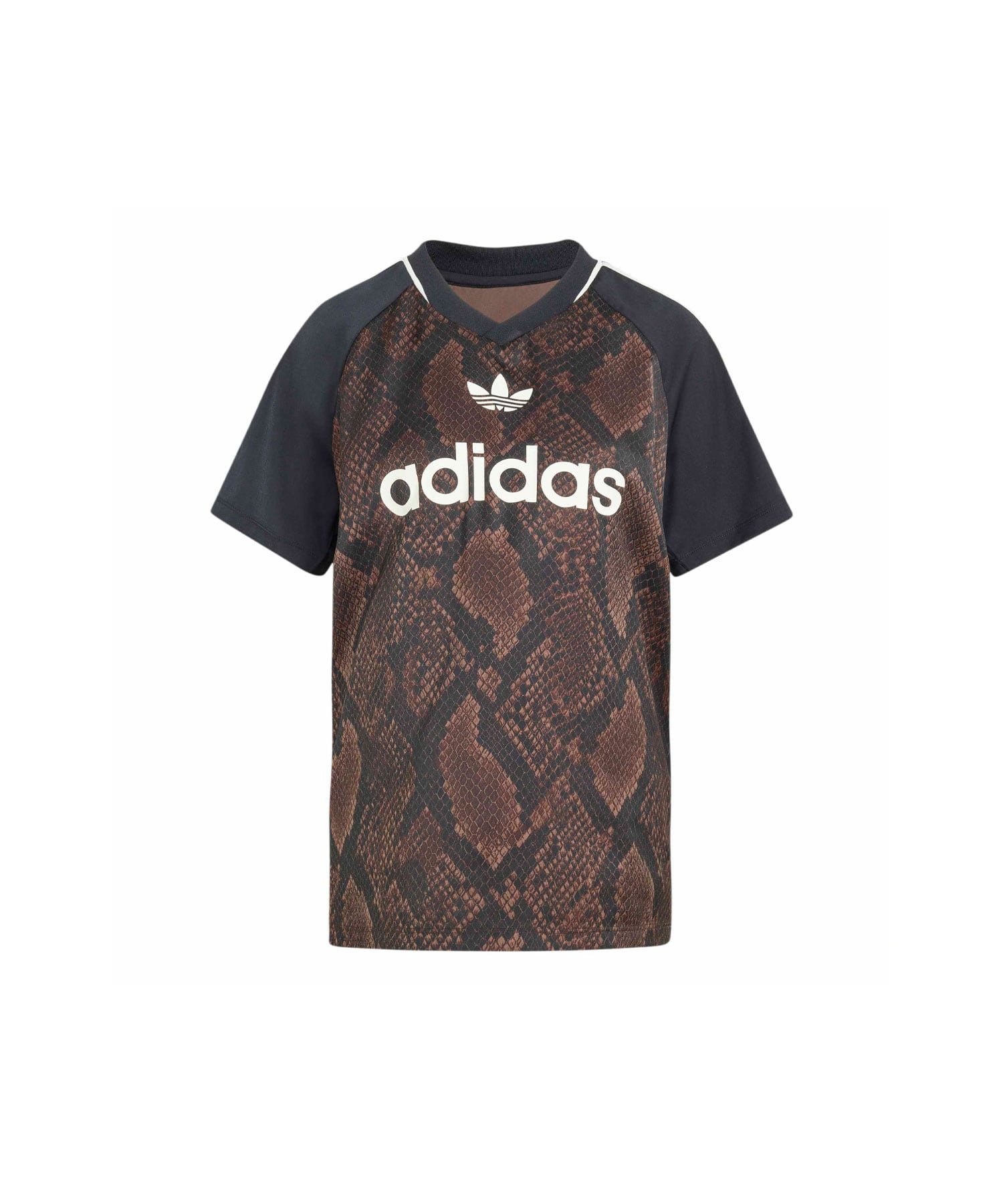 adidas SNAKE PRINT SATIN JERSEY アースストレータ/オーロラコーヒーのメイン画像