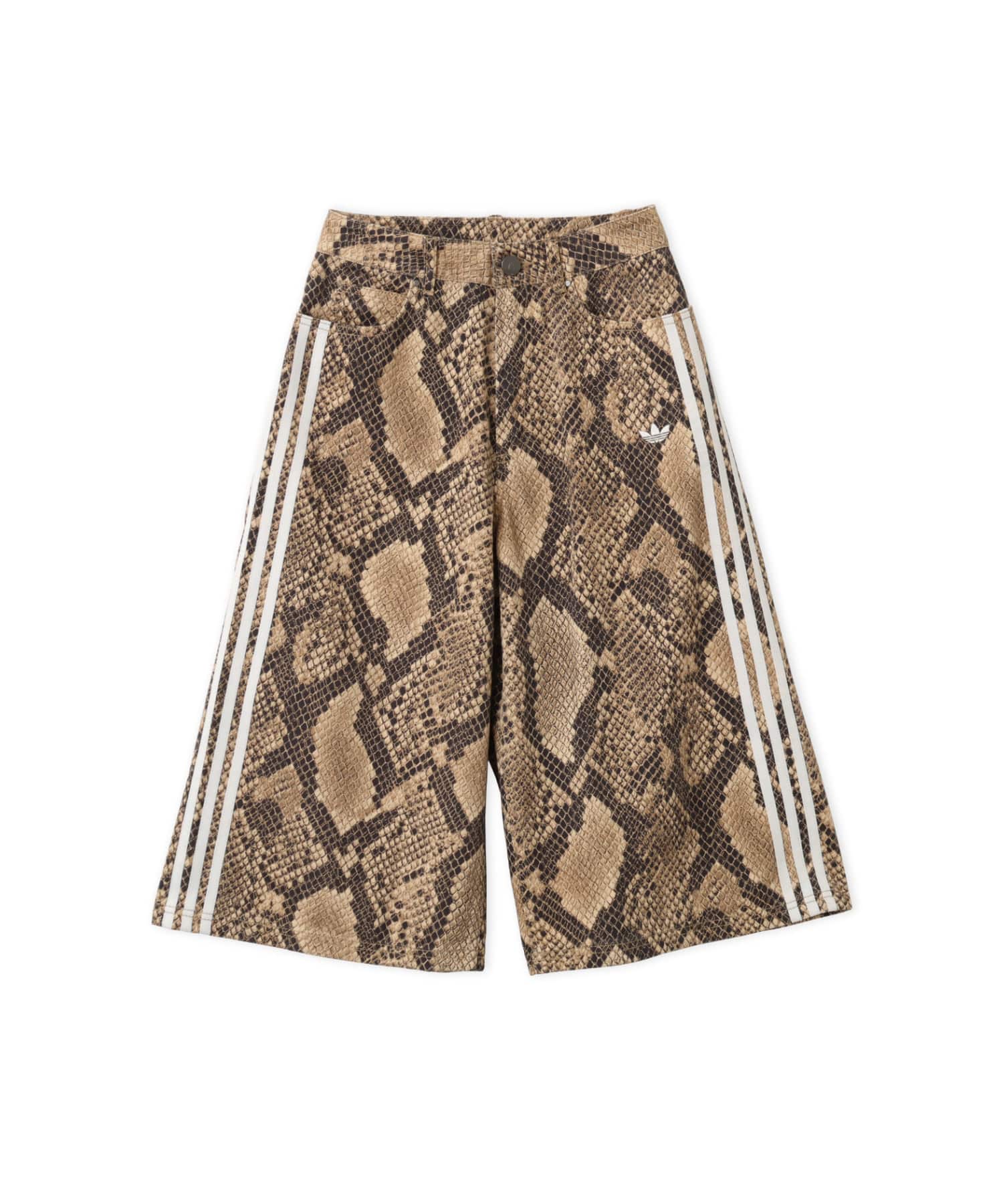 adidas SNAKE PRINT DENIM BERMUDA リネン/マジックベージュのメイン画像