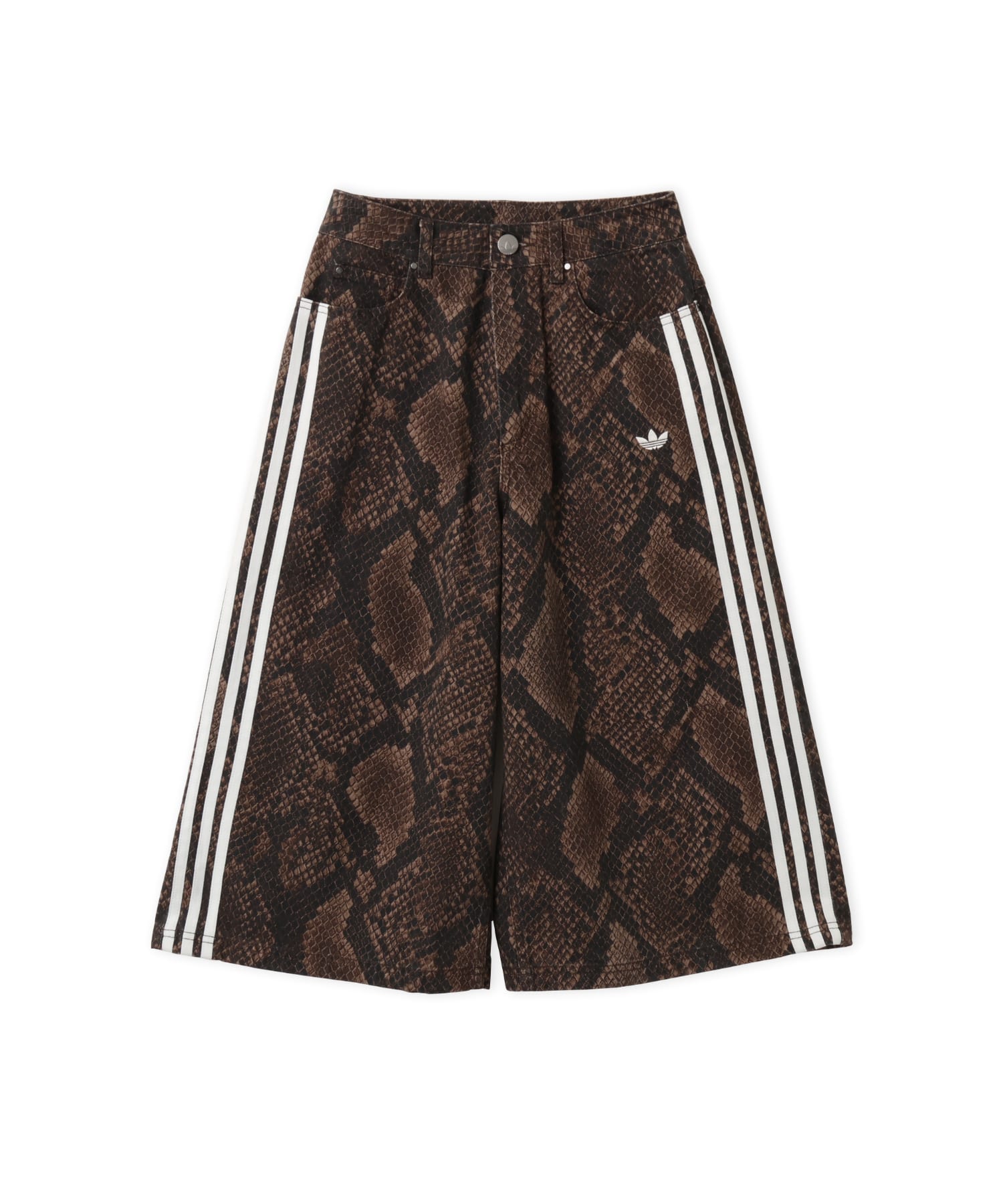 adidas SNAKE PRINT DENIM BERMUDA アースストレータ/オーロラコーヒーのメイン画像