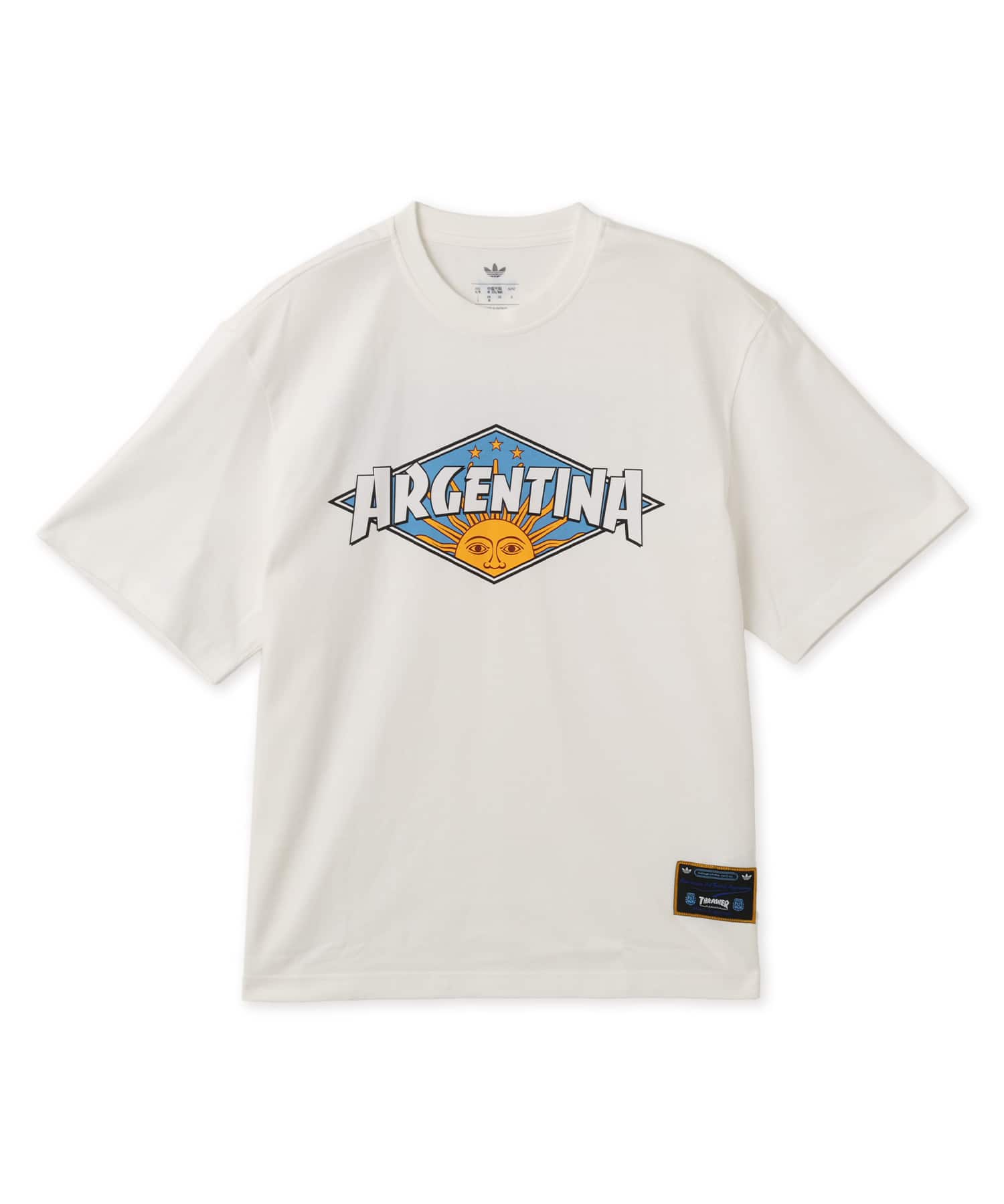 adidas THRASHER x AFA ARGENTINA TEE コアホワイトのメイン画像