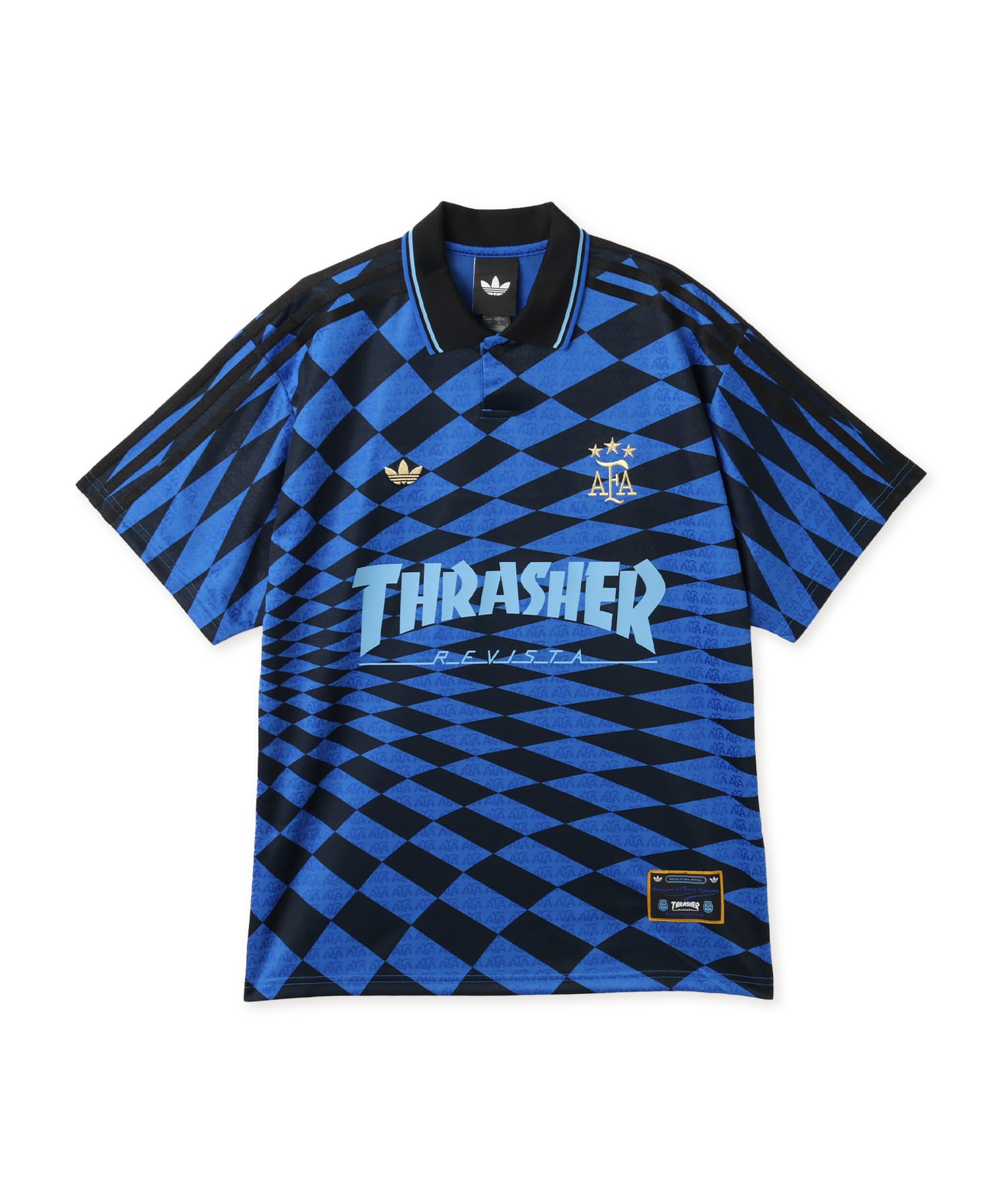 adidas THRASHER x AFA ARGENTINA JERSEY ブラック/ブルーのメイン画像