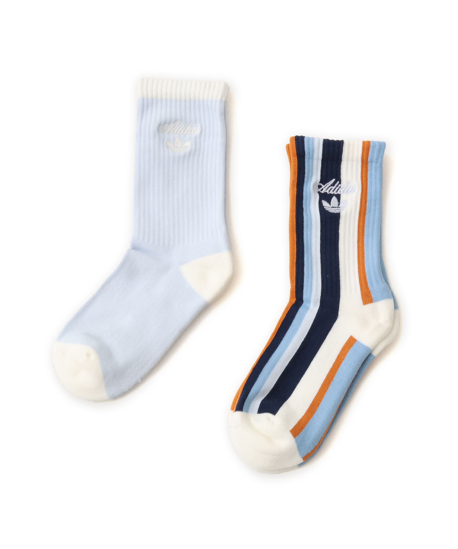 adidas CREW SOCKS 2P マルチカラー/クリスタルスカイのメイン画像
