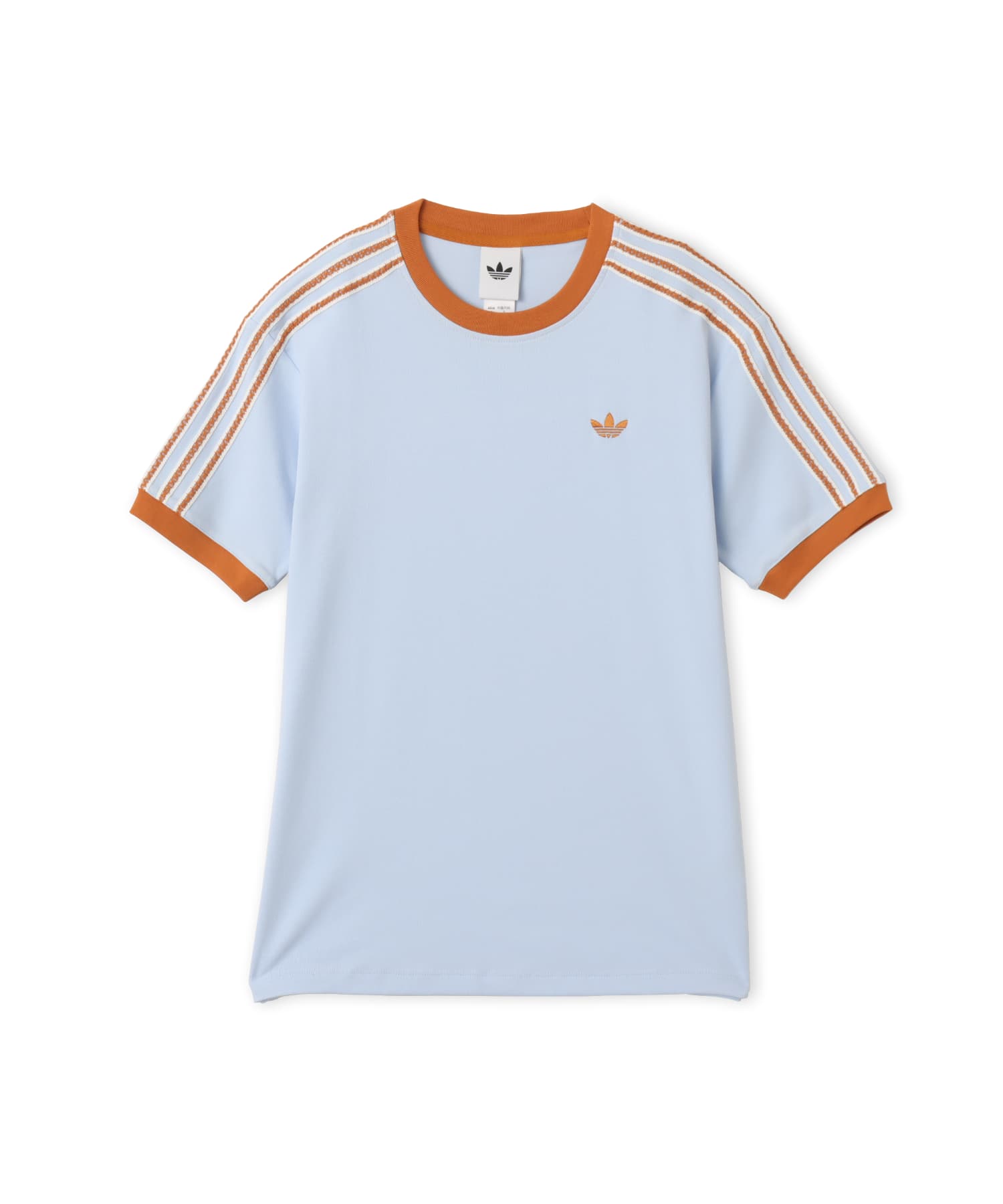 adidas SUMMER GLOW ADVANCED THREE STRIPES T-SHIRT クリスタルスカイのメイン画像