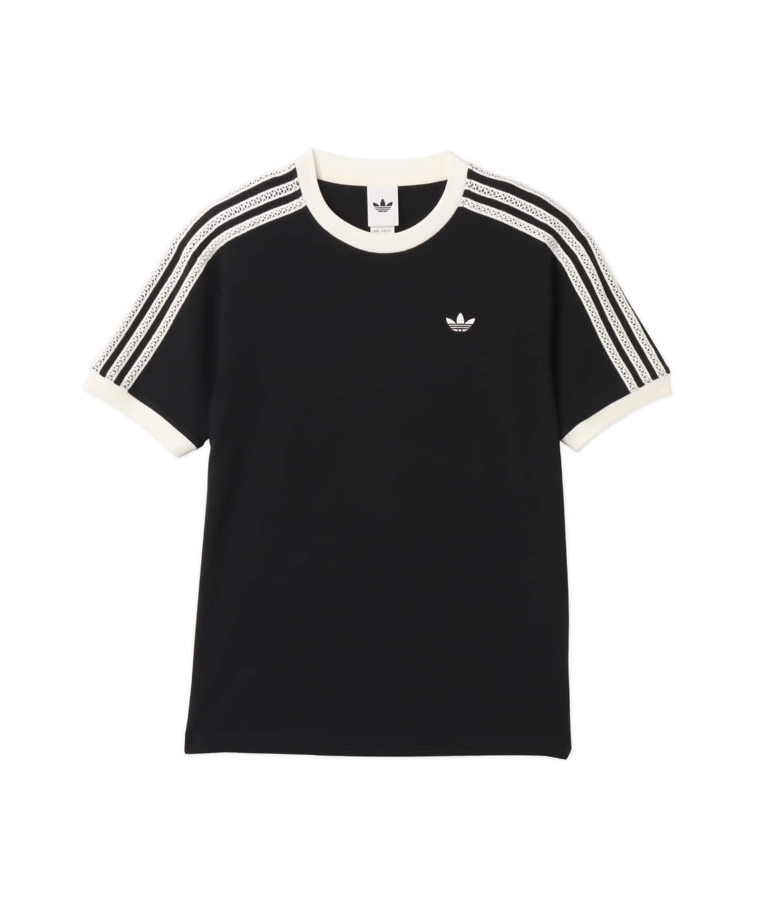 adidas SUMMER GLOW ADVANCED THREE STRIPES T-SHIRT ブラックのメイン画像