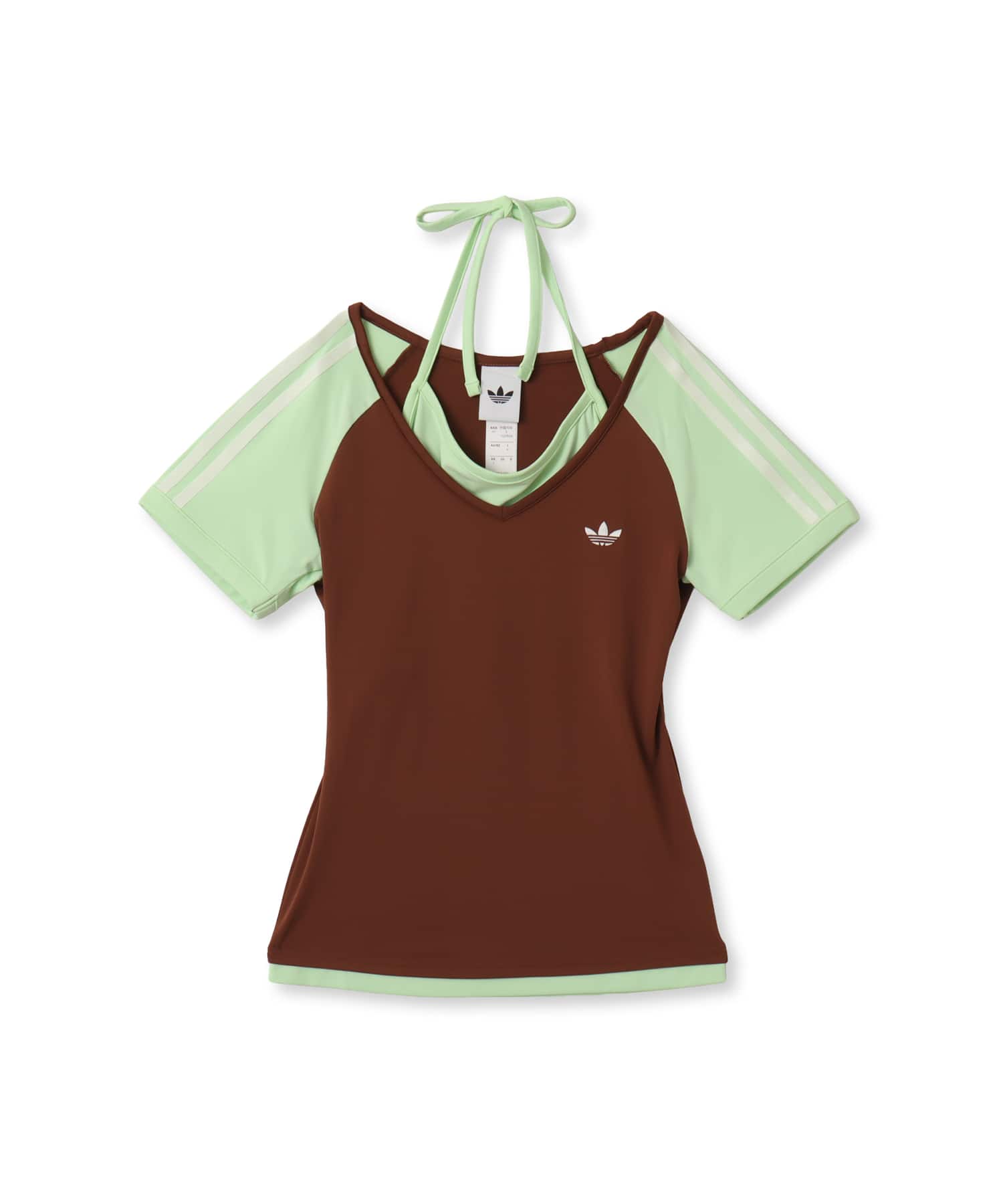 adidas SUMMER GLOW VINTAGE T-SHIRT プリラブドブラウン/セミグリーンスパークのメイン画像