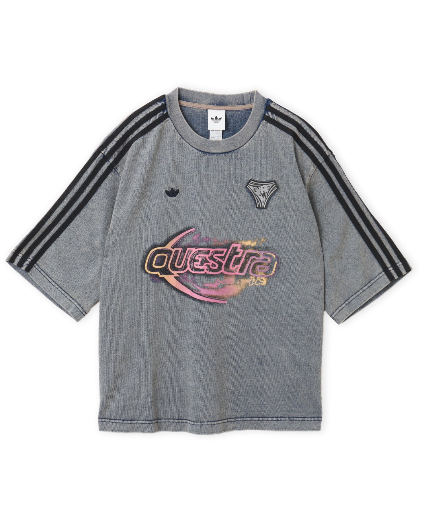 adidas ADILENIUM 5.0  DENIM TEE カーキブラウンのメイン画像