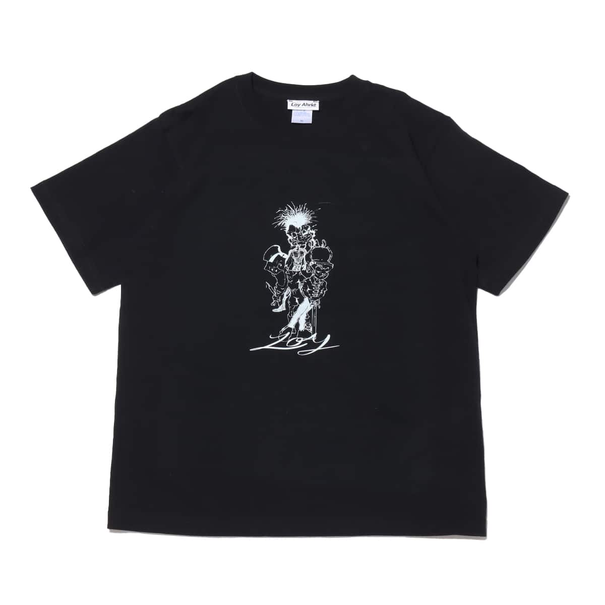 Loy Ahrkt Plug Boys Tee ブラック 21SP-Iのメイン画像