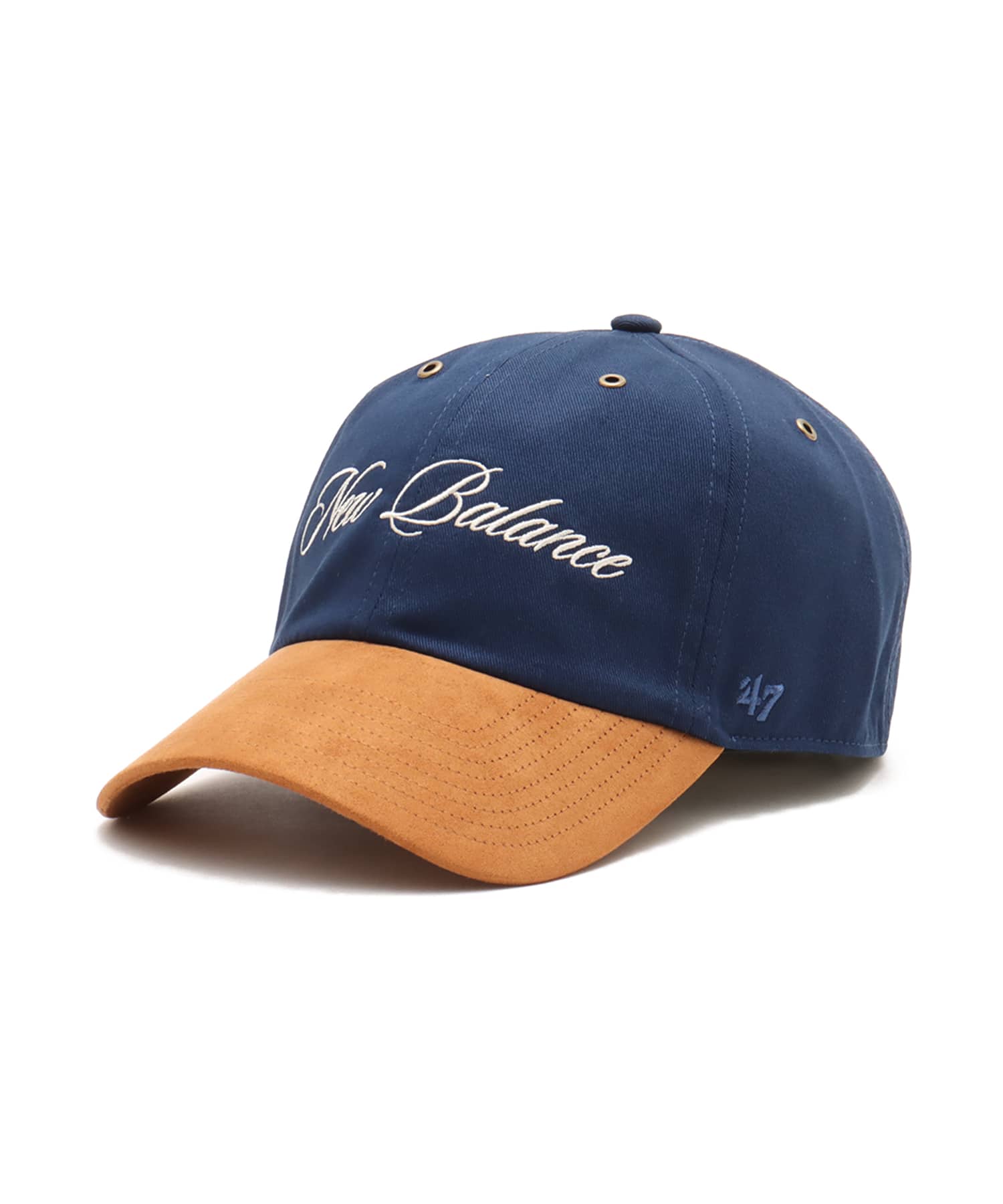 New Balance NB by '47 Canvas & Suede Clean Up Cap NBネイビーのメイン画像