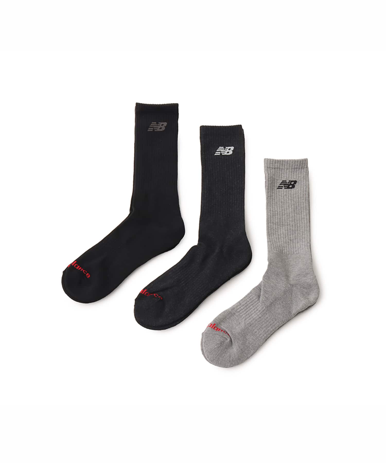 New Balance REGULAR LENGTH 3 PACK SOCKS アソートカラー1のメイン画像