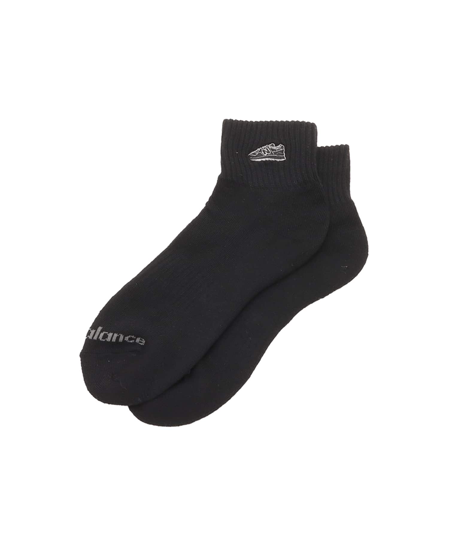 New Balance MID LENGTH 3P SOCKS WAPPEN ブラックのメイン画像