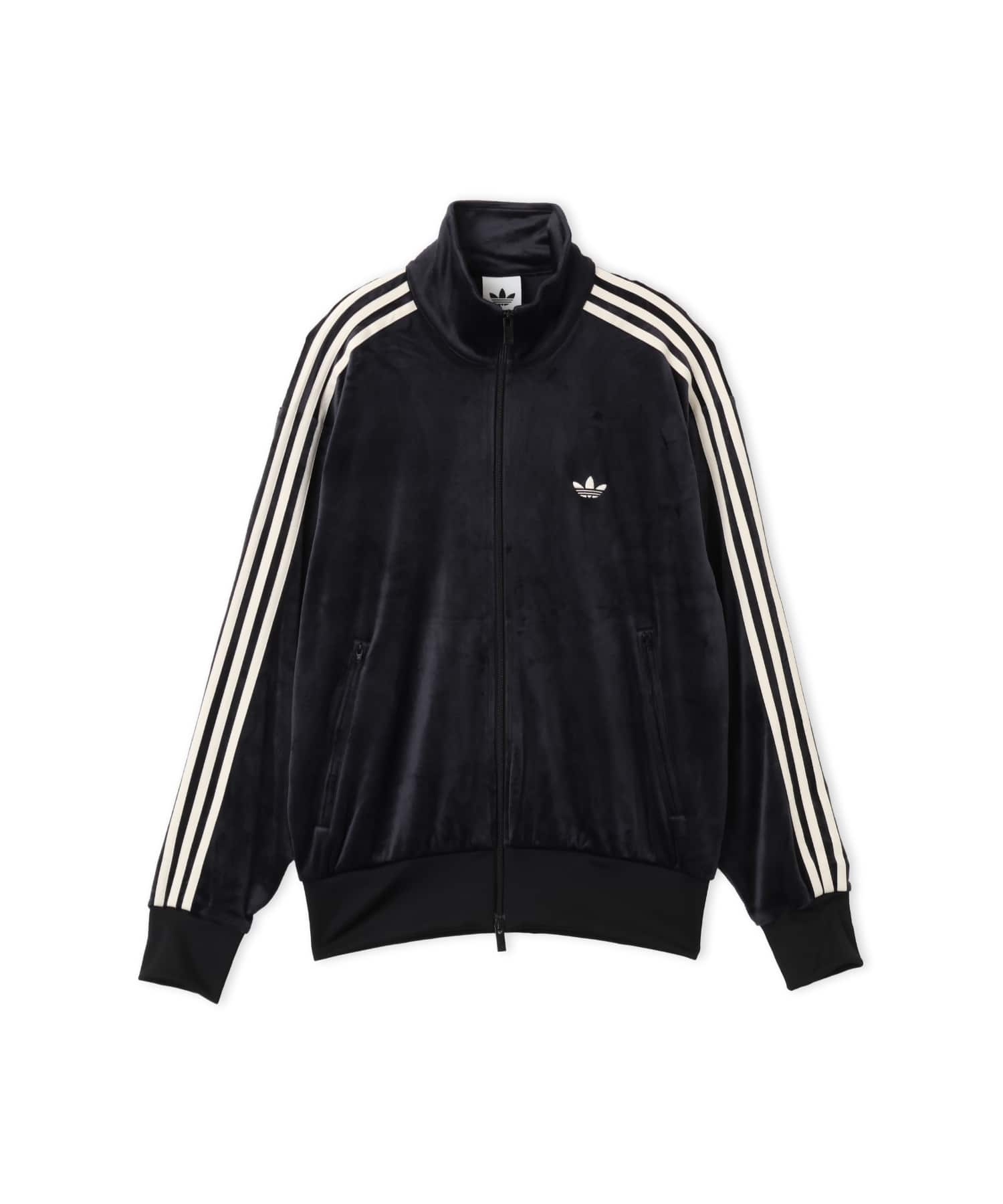 adidas FIREBIRD VELOUR TRACK TOP ブラックのメイン画像