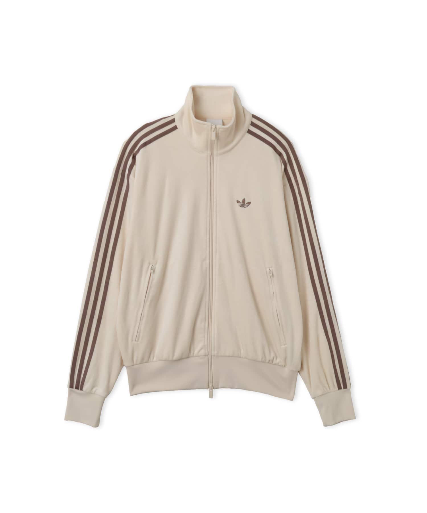 adidas FIREBIRD VELOUR TRACK TOP ワンダーホワイトのメイン画像