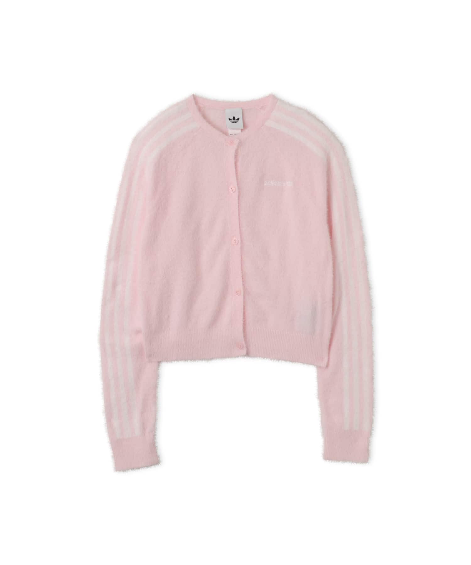 adidas FLUFFY CARDIGAN ディスティルピンクのメイン画像