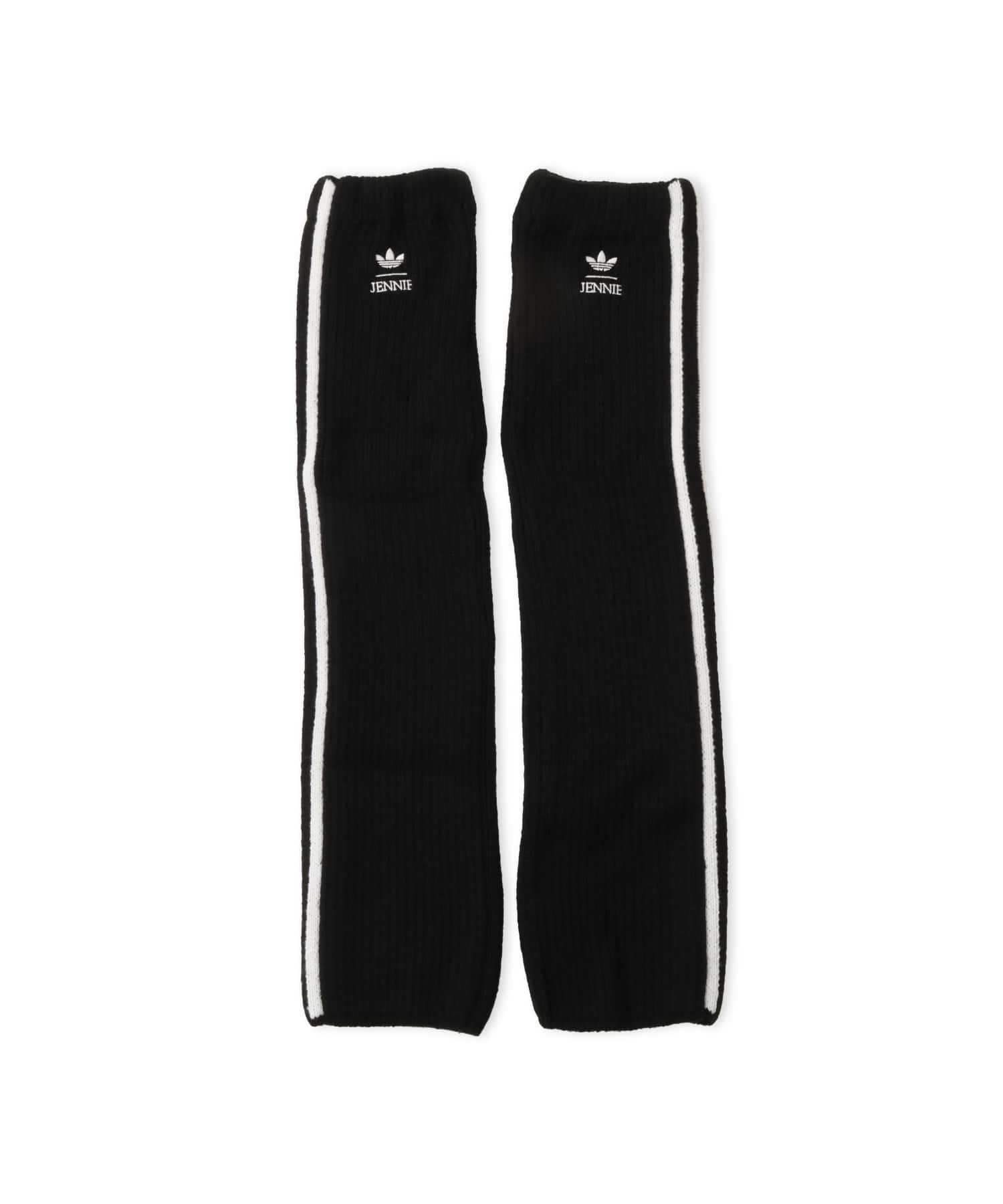 adidas JENNIE KNEE HIGH LEG WARMERS ブラック/ホワイトのメイン画像