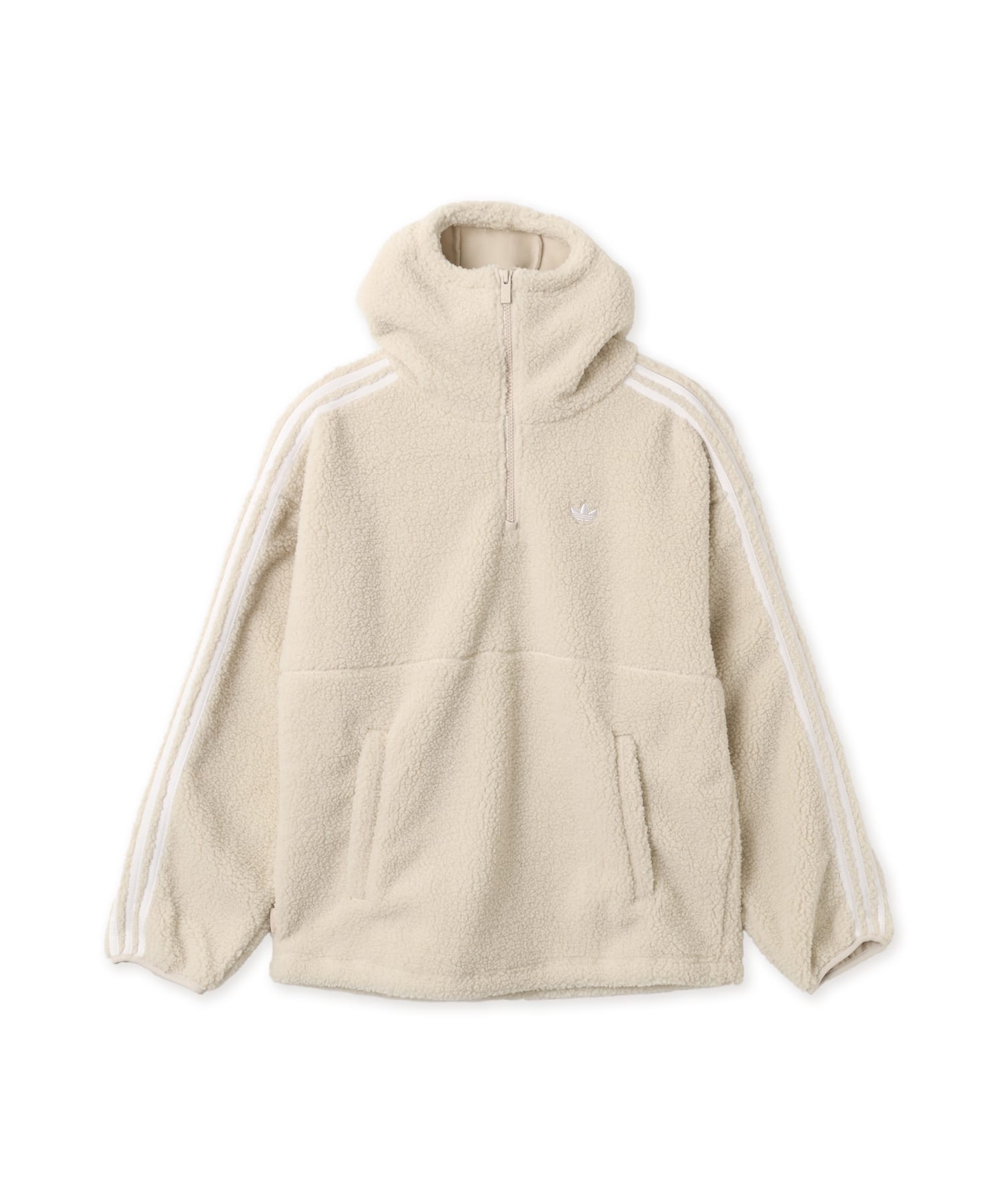 adidas JENNIE FLEECE HOODIE JACKET クリアブラウンのメイン画像