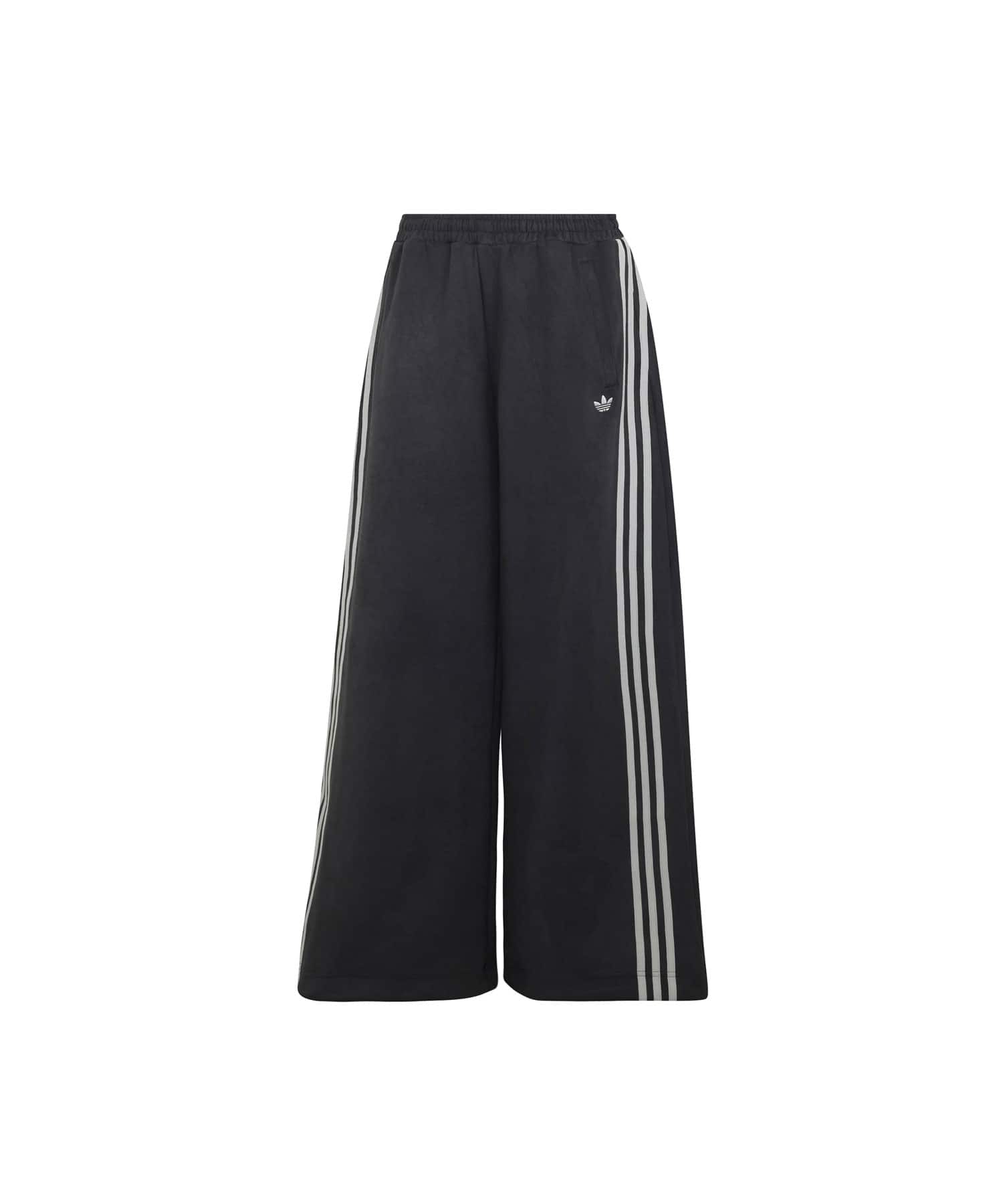 adidas ADILENIUM FAUX SUEDE TRACK PANT ブラックのメイン画像