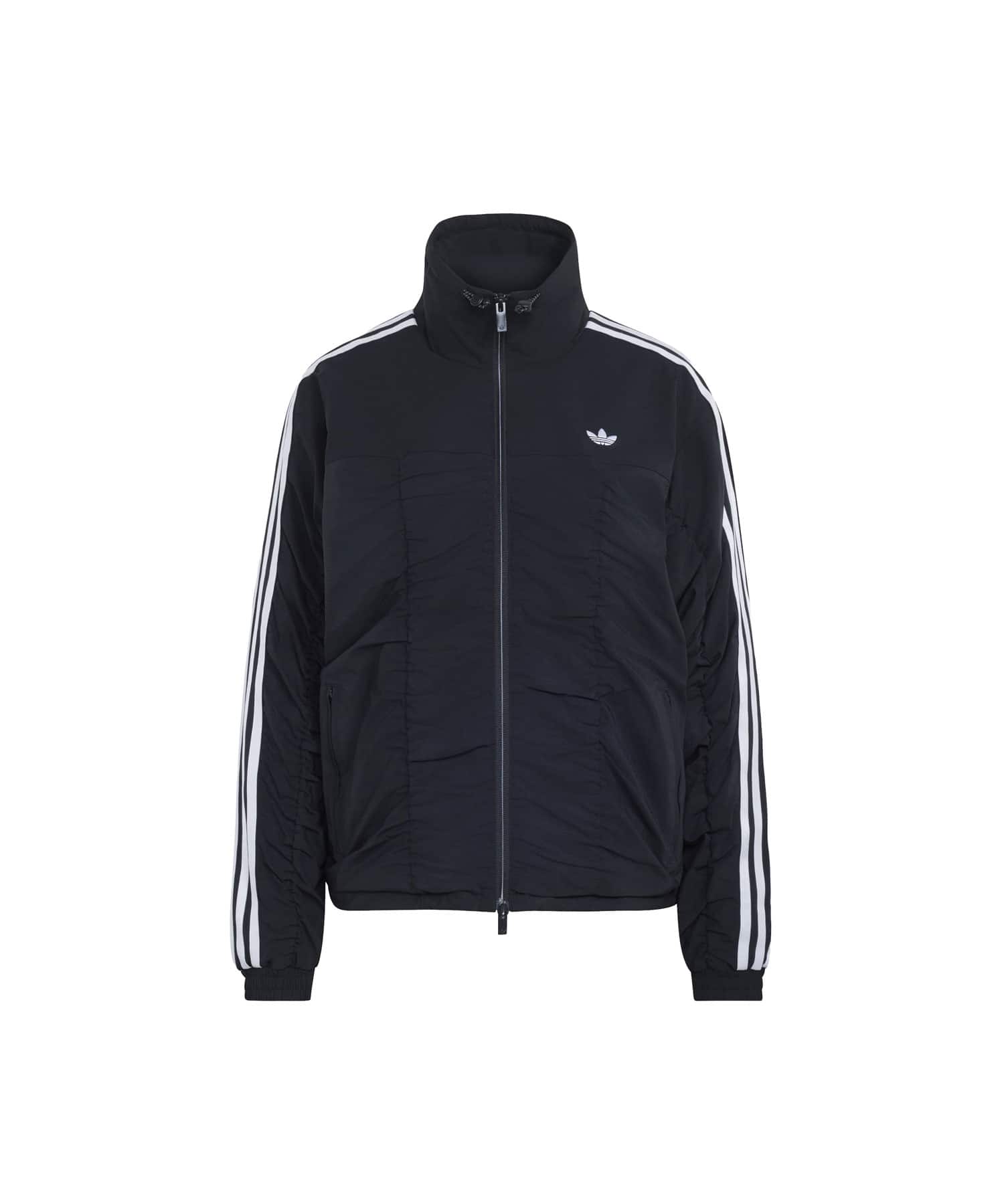 adidas ADILENIUM RUFFLED TRACK JACKET ブラックのメイン画像
