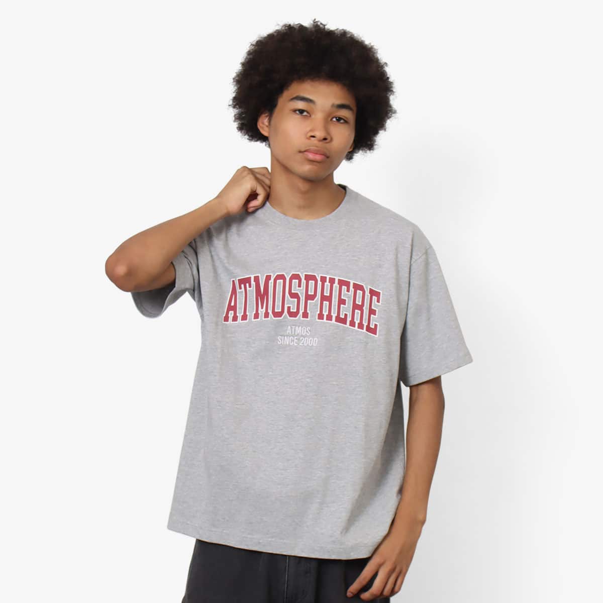 atmos Vintage college logo T-Shirts GREYのメイン画像
