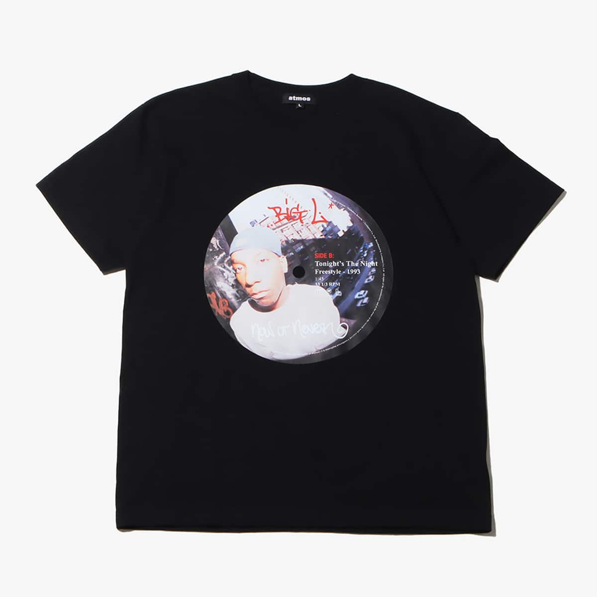 atmos × BIG L × Manhattan Records Vinyl T-shirts BLACK