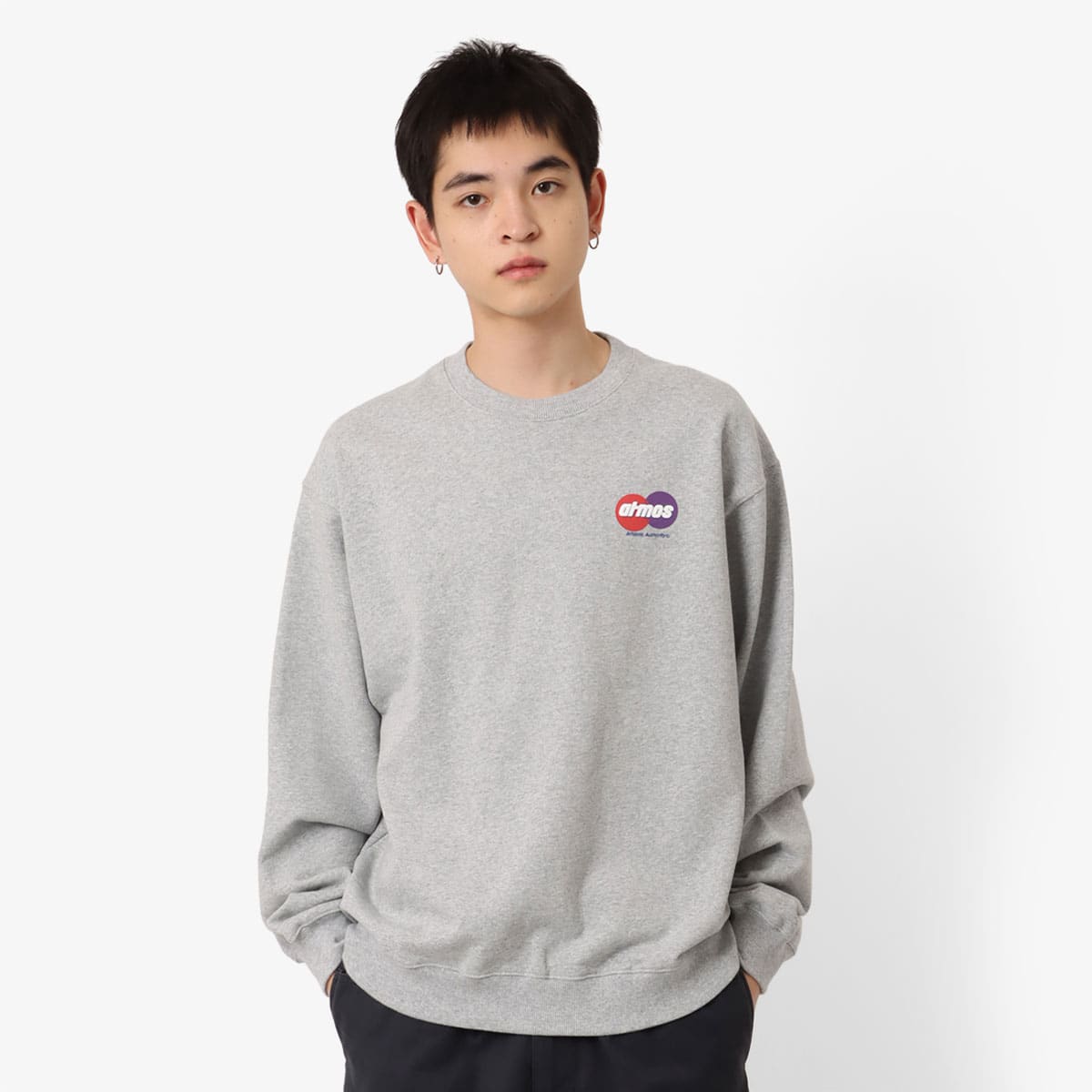 atmos Circle Logo Crewneck Sweatshirt GRAY（アトモス