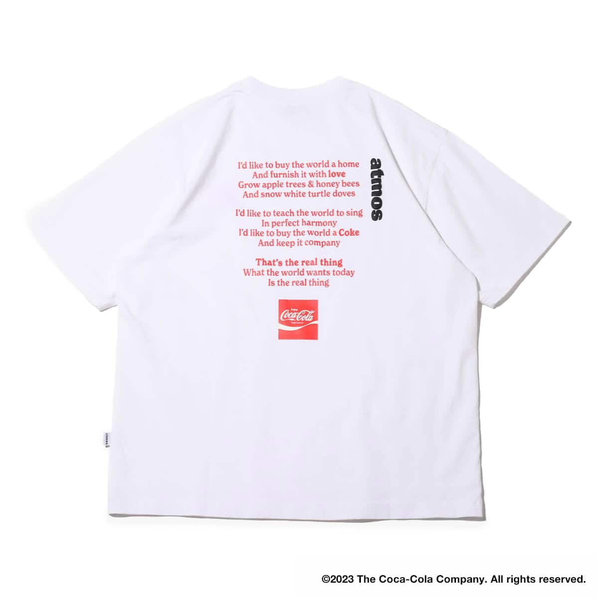 Coca Cola | atmos T-shirt WHITEのメイン画像