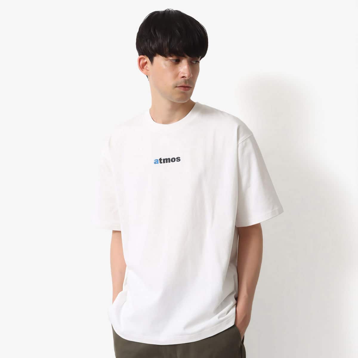 atmos Embroidery Classic Logo T-shirts WHITE