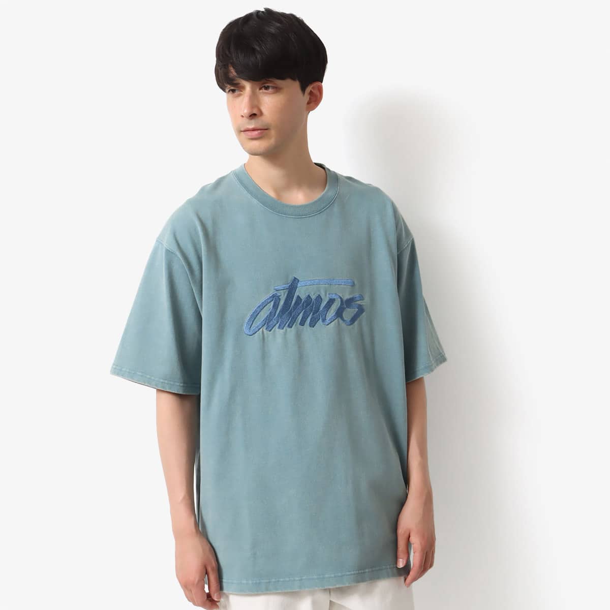 atmos Pigment Dyed T-shirts BLUEのメイン画像