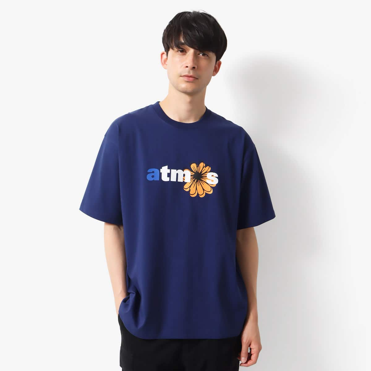 atmos Flower Logo T-shirts NAVY アトモス フラワー ロゴ ティー 