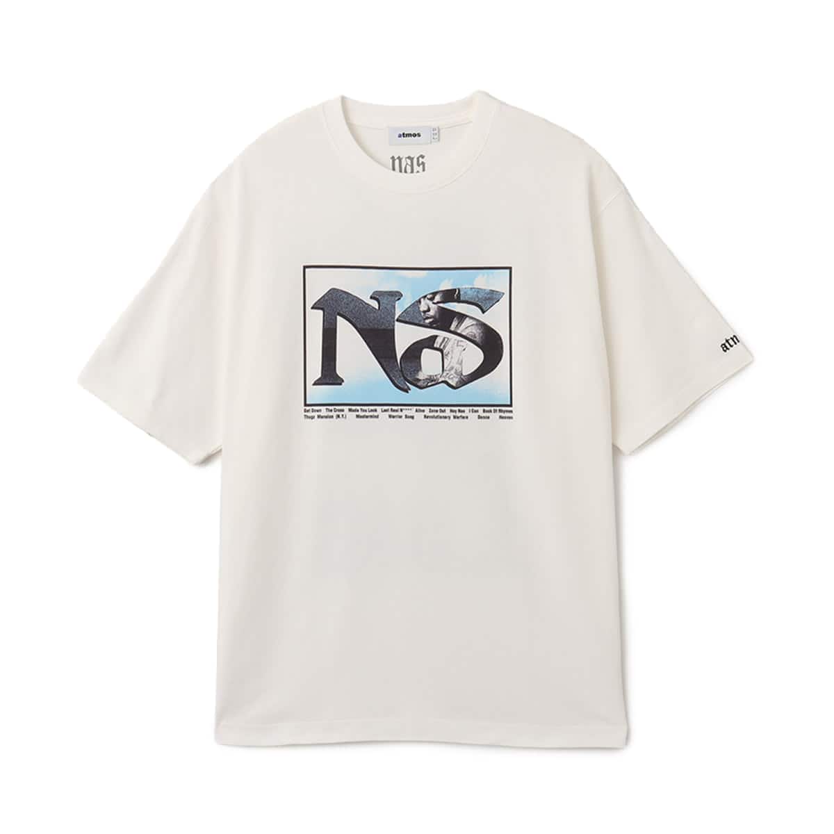 atmos x Nas "Made You Look" T-shirt WHITE のメイン画像