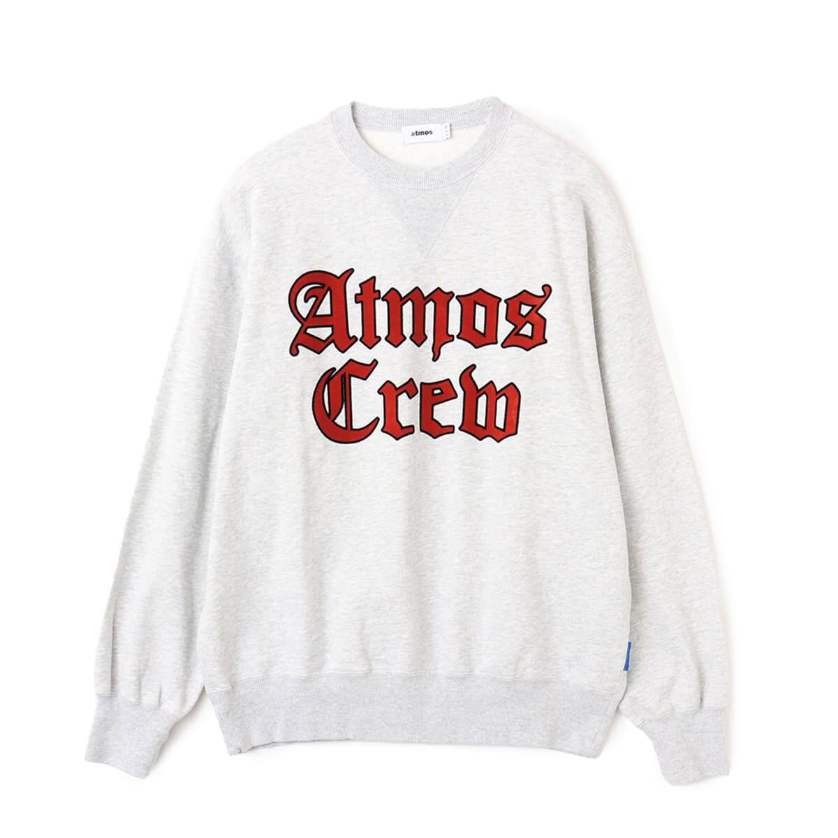 atmos Flocky Print Sweatshirt GRAY のメイン画像