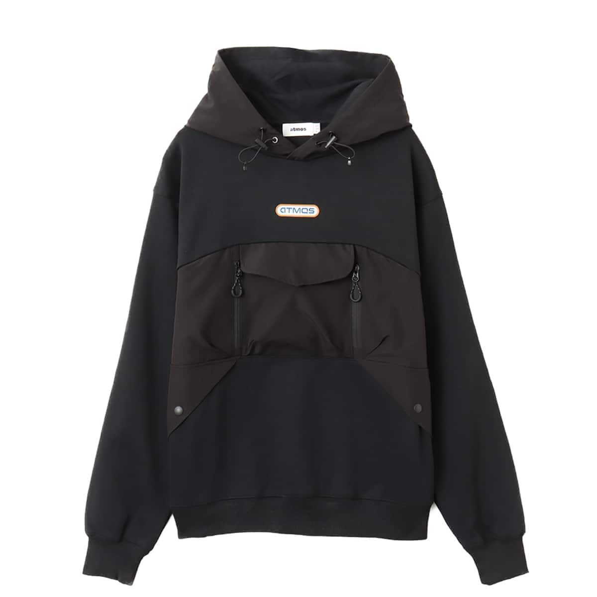 atmos TECHNICAL Hooded Sweatshirt BLACKのメイン画像