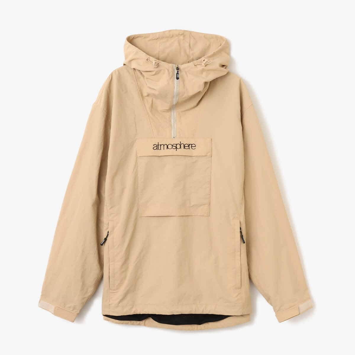 atmos Nylon Anorak Hoodie BEIGE