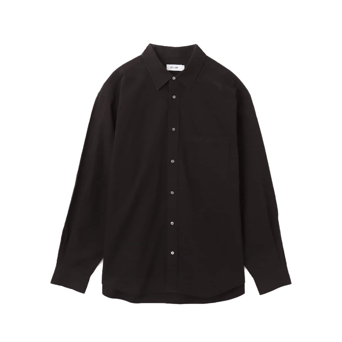 atmos Cotton Washer Broad Shirt BLACKのメイン画像