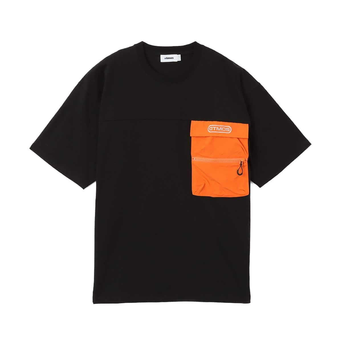 atmos Fishing T-shirt BLACK x ORANGE のメイン画像