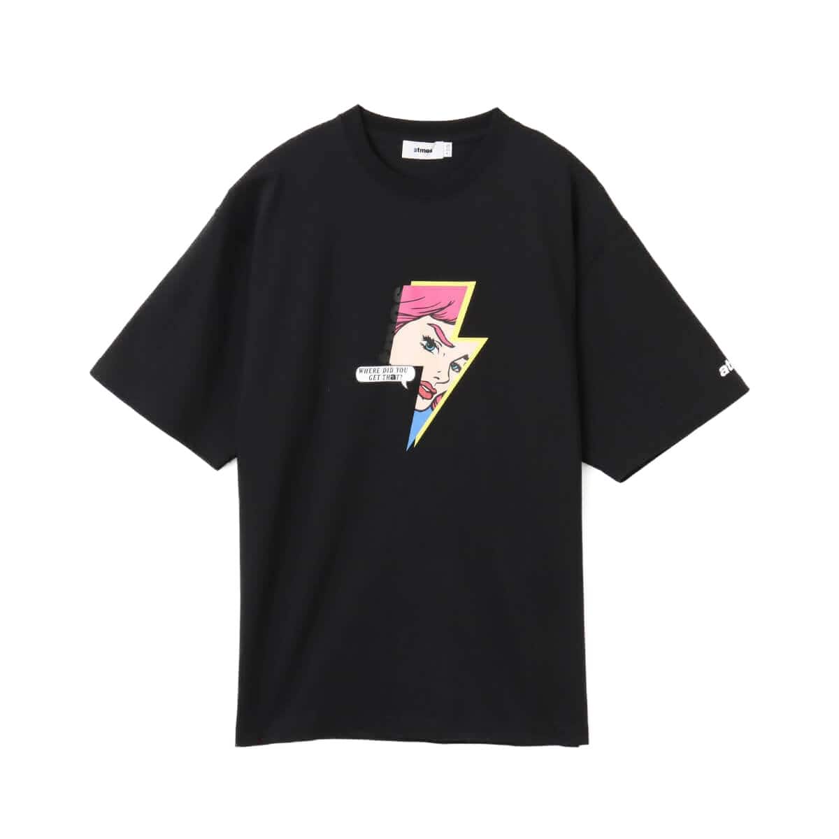 atmos Girls T-shirt BLACK のメイン画像