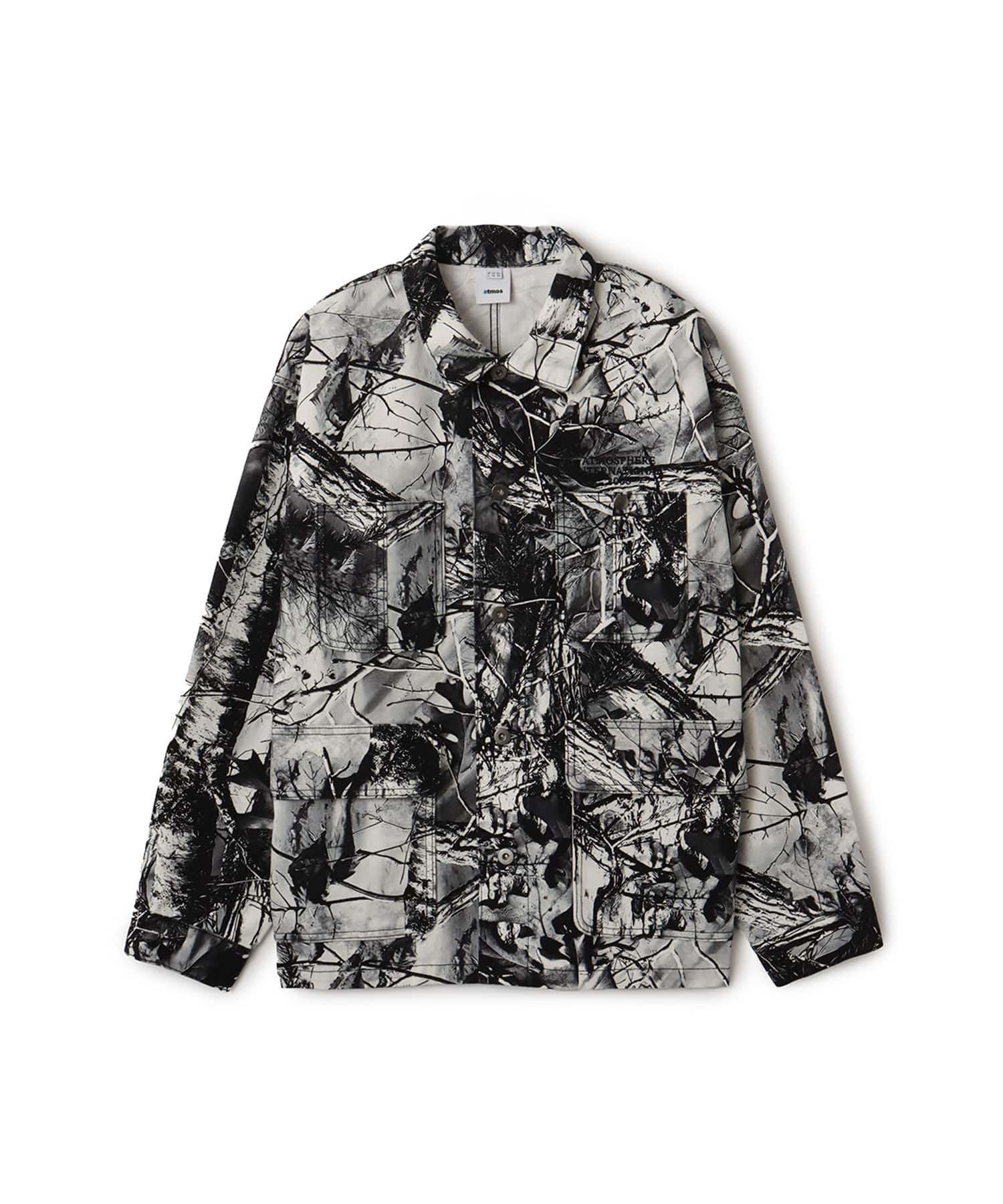 atmos Tree Camo Pattern Coverall Jacket BLACK CAMOUFLAGEのメイン画像