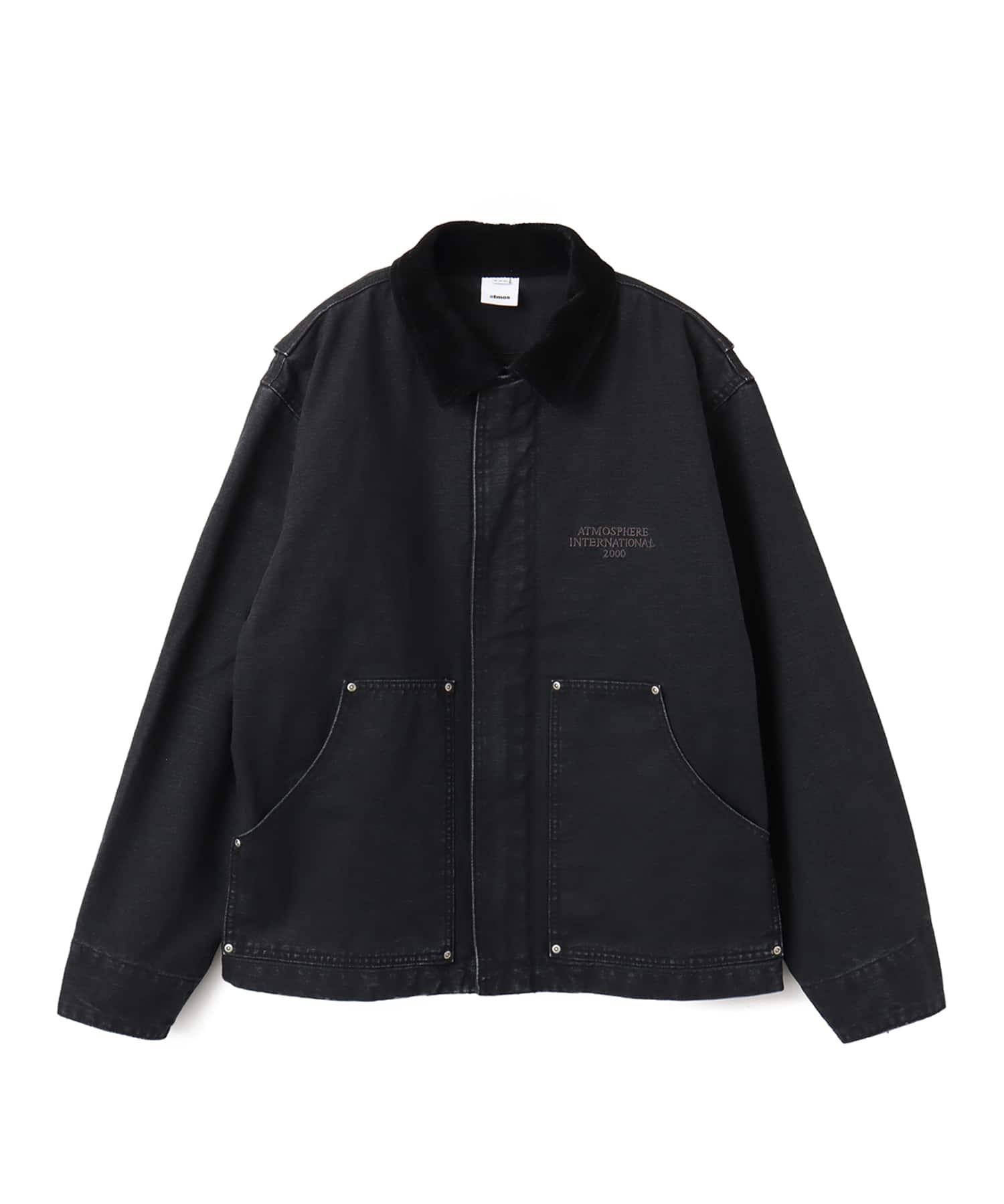 atmos Heavy Duck Work Jacket BLACKのメイン画像