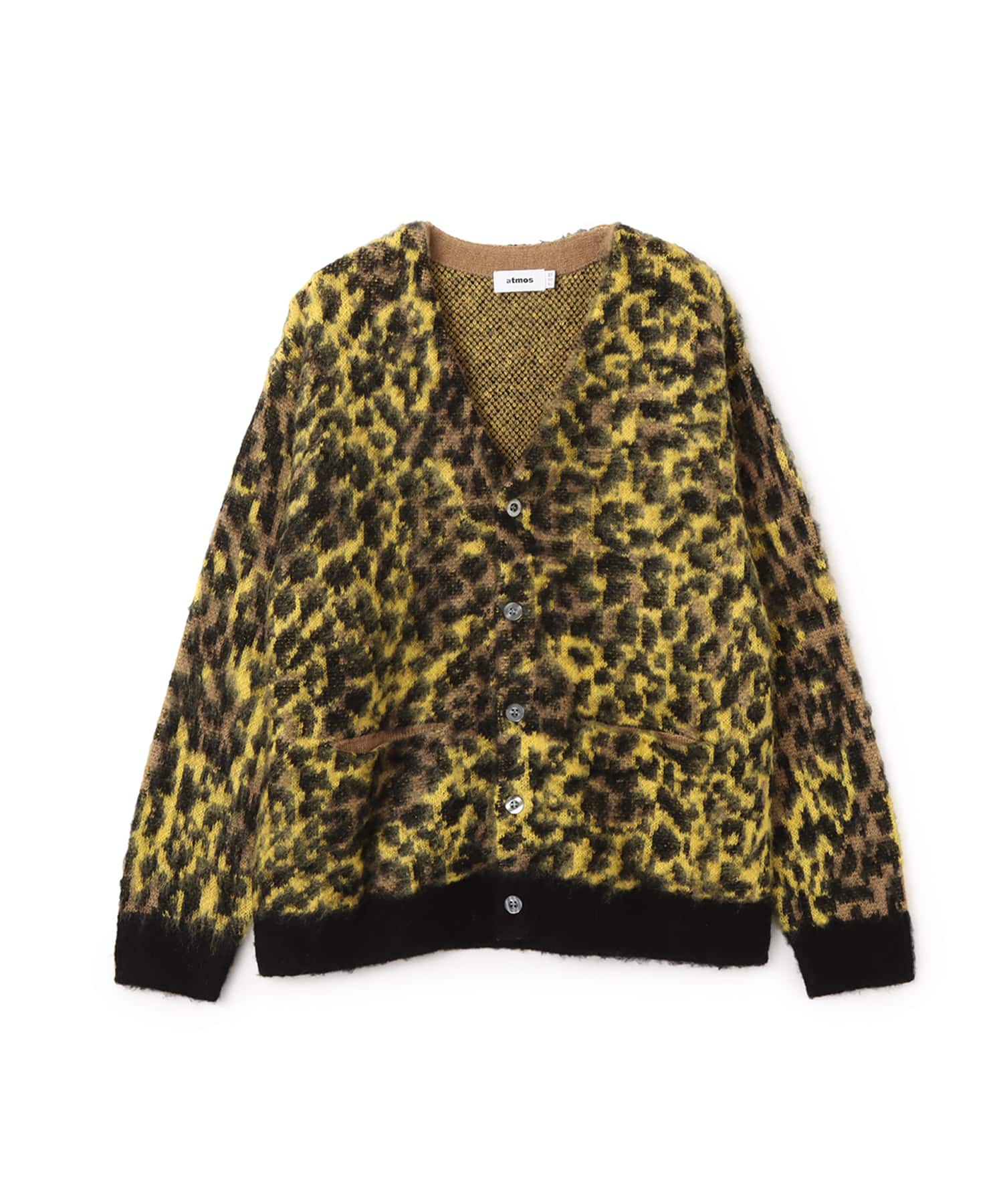 atmos Mohair Cardigan BEIGE LEOPARDのメイン画像