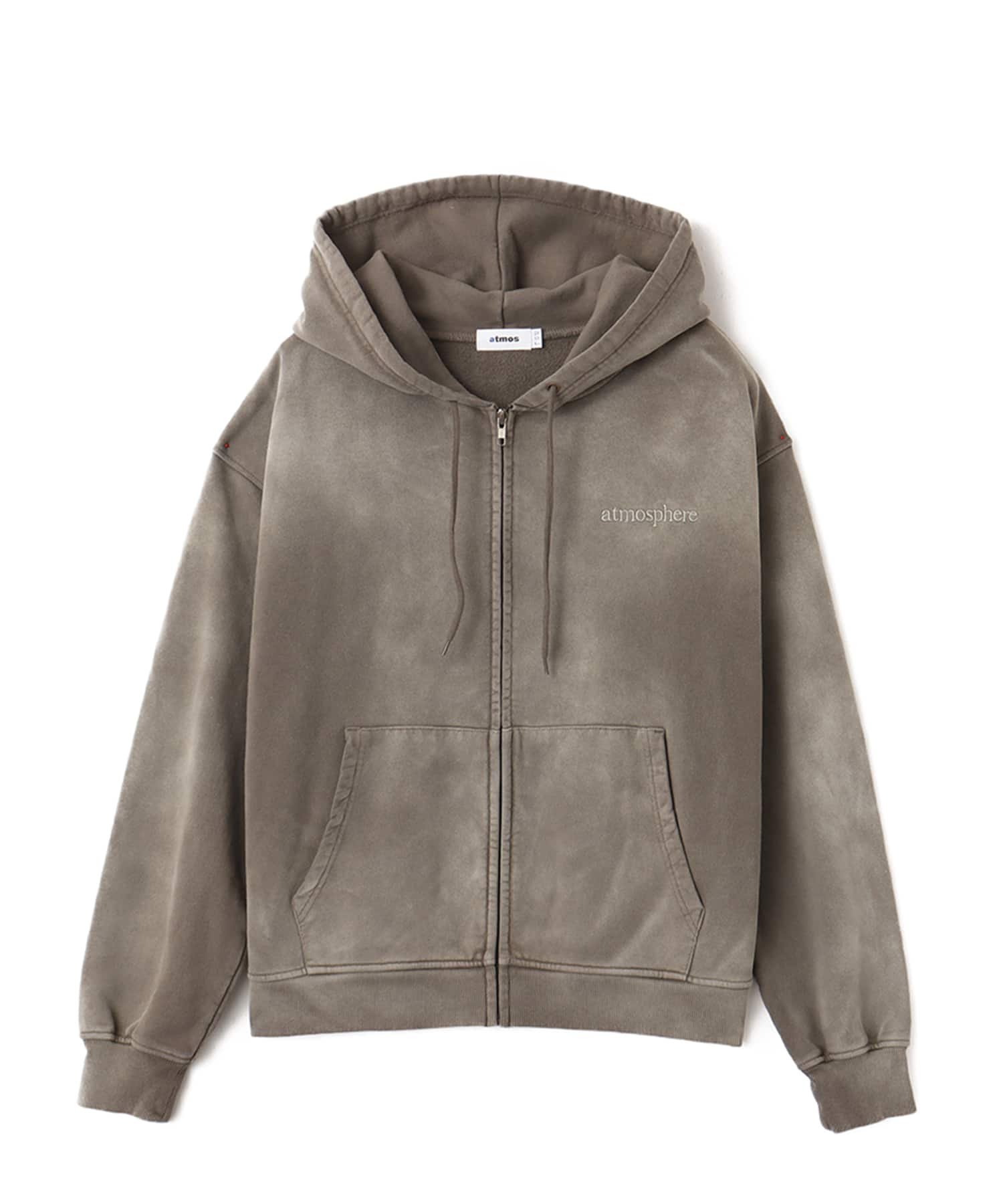 atmos Fade Color Zip-up Hooded Sweatshirt BEIGEのメイン画像