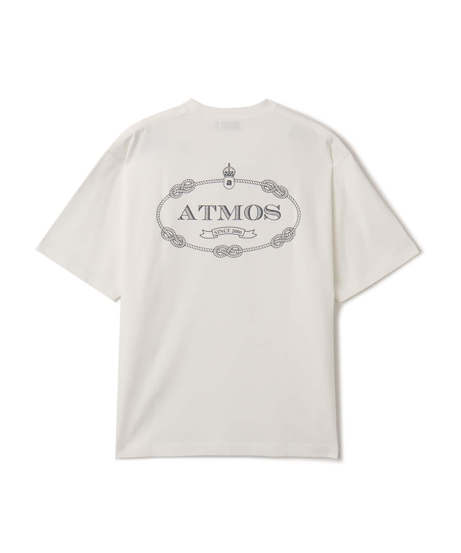 atmos Emblem Logo T-shirt WHITEのメイン画像