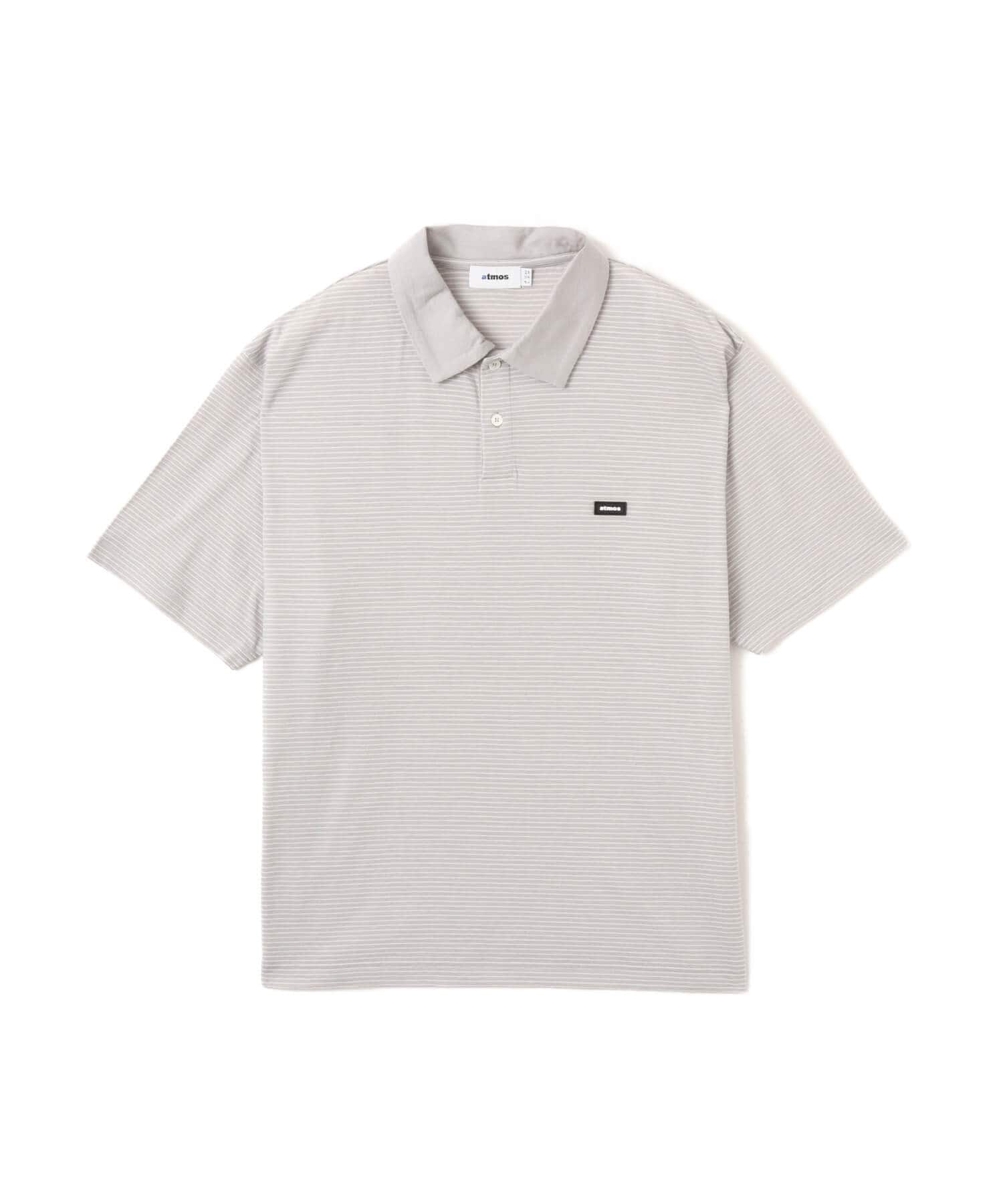 atmos Merino Wool Knit Polo Shirt GRAYのメイン画像