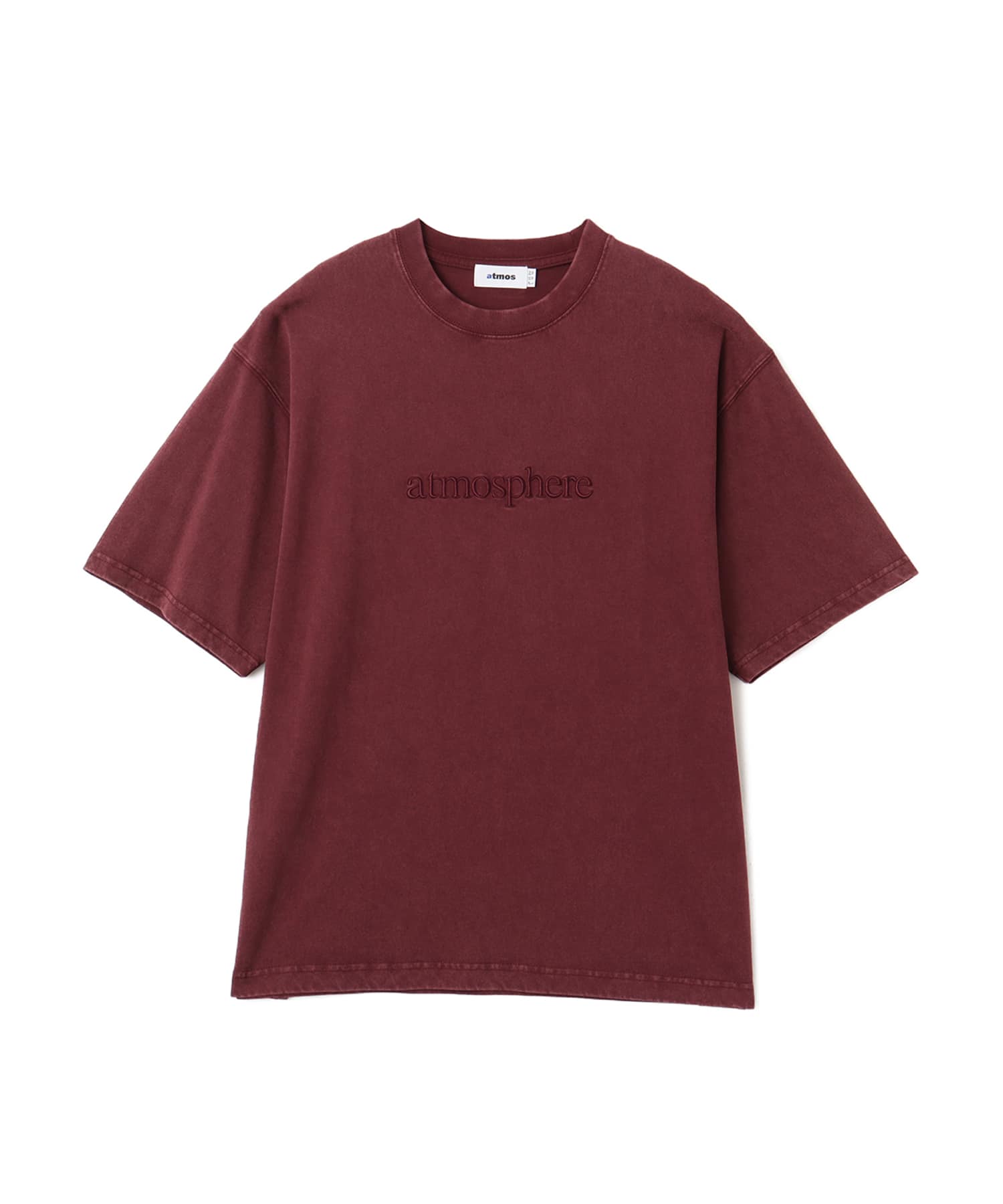 atmos atmosphere Logo T-shirt BURGUNDYのメイン画像
