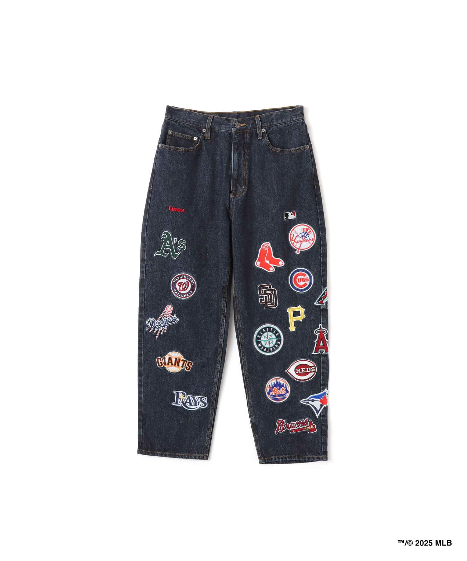 atmos x MLB All Teams Patch Denim Pants BLUEのメイン画像