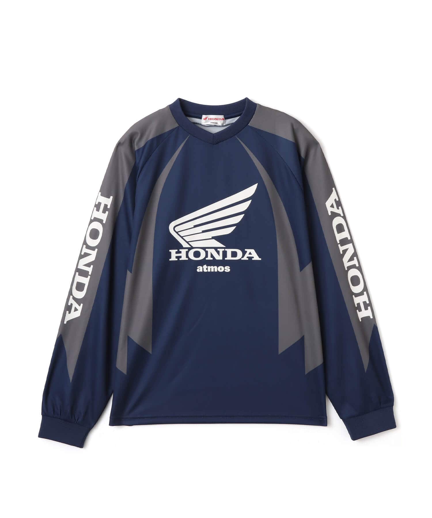 atmos x HONDA Active Jersey LS T-shirt NAVYのメイン画像